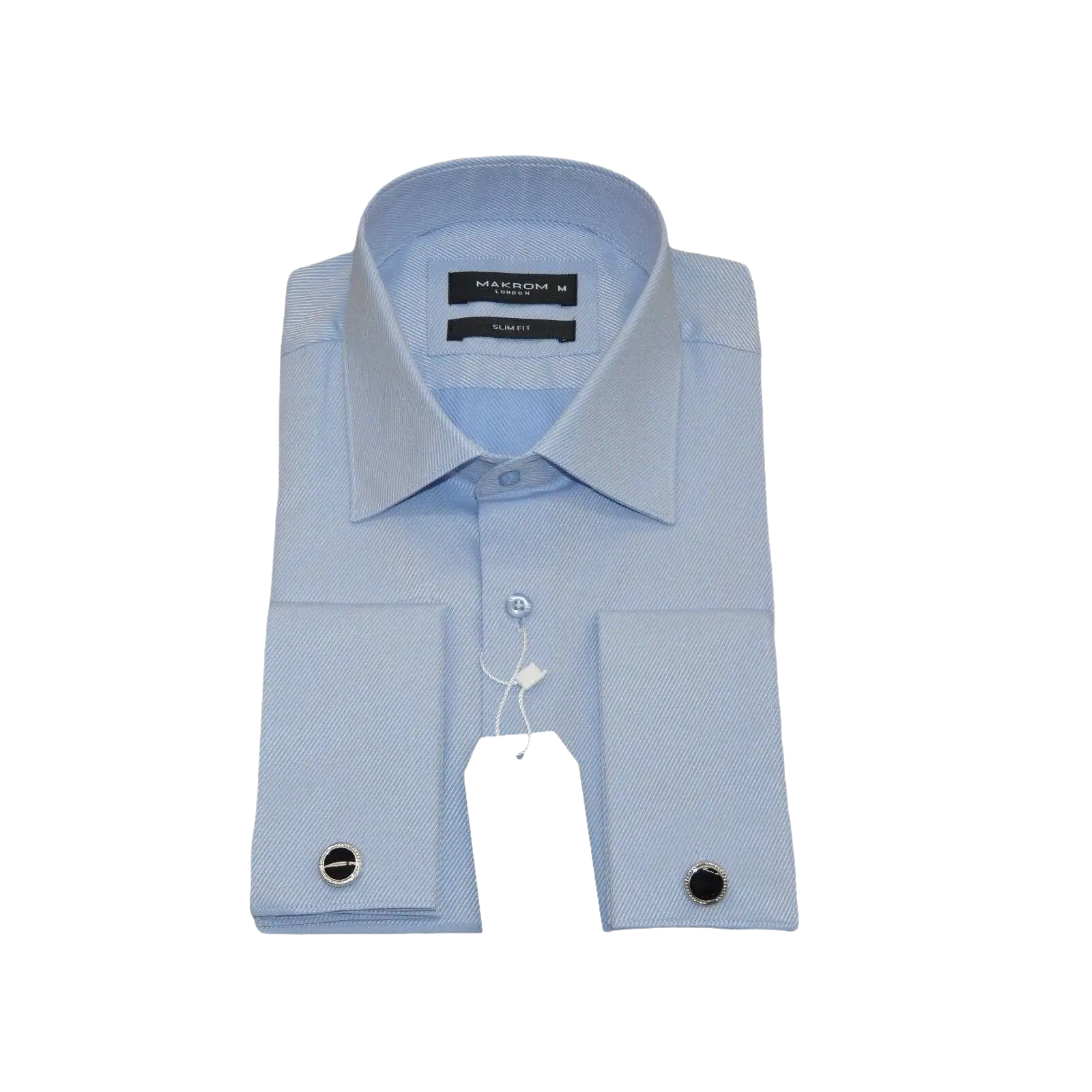 Men's Franco Gilberto Dress Shirt Cotton Blend French Cuffs Turkey 5482 - 418 Blue - J.Valintin Men's Wear Legend - 13962