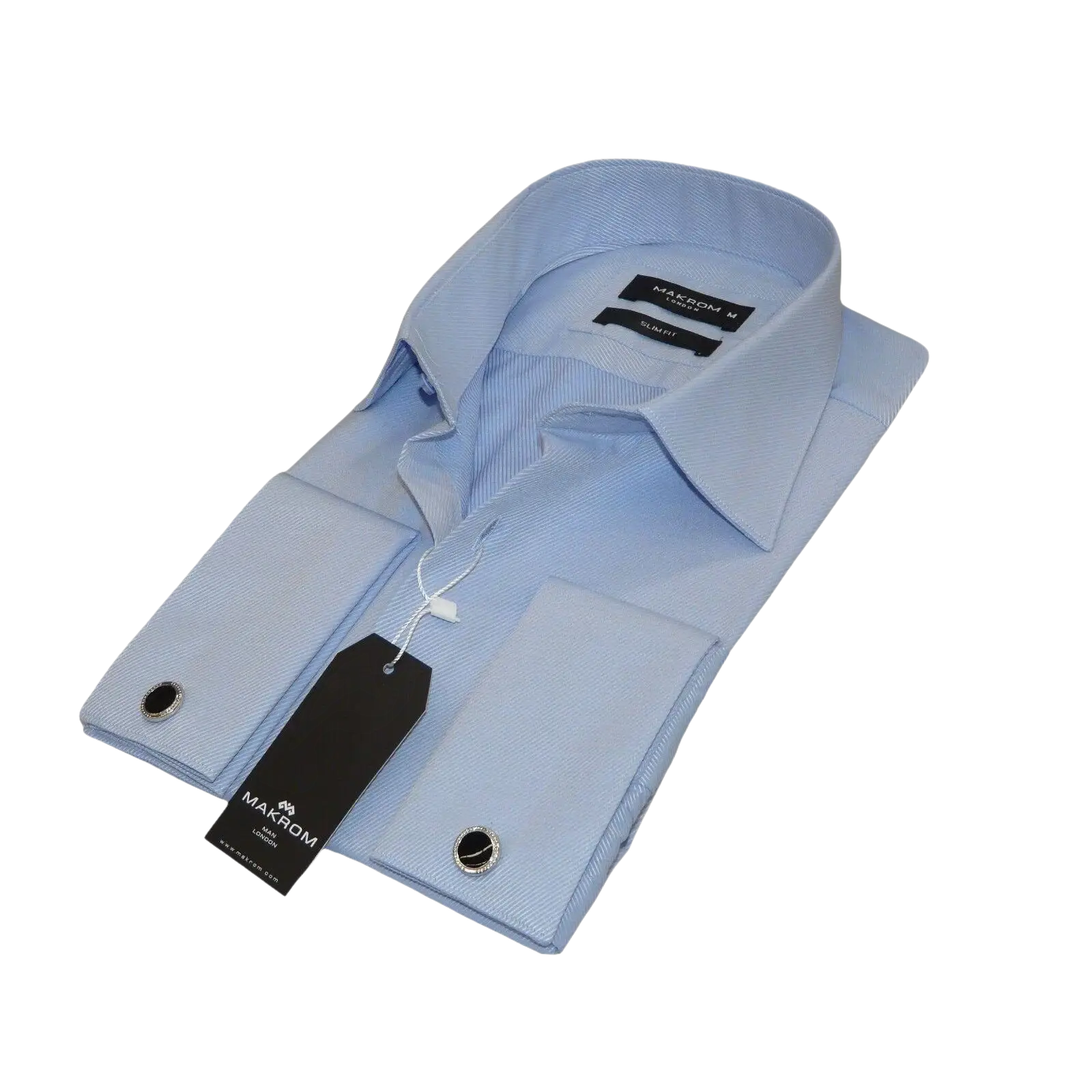 Men's Franco Gilberto Dress Shirt Cotton Blend French Cuffs Turkey 5482 - 418 Blue - J.Valintin Men's Wear Legend - 13962