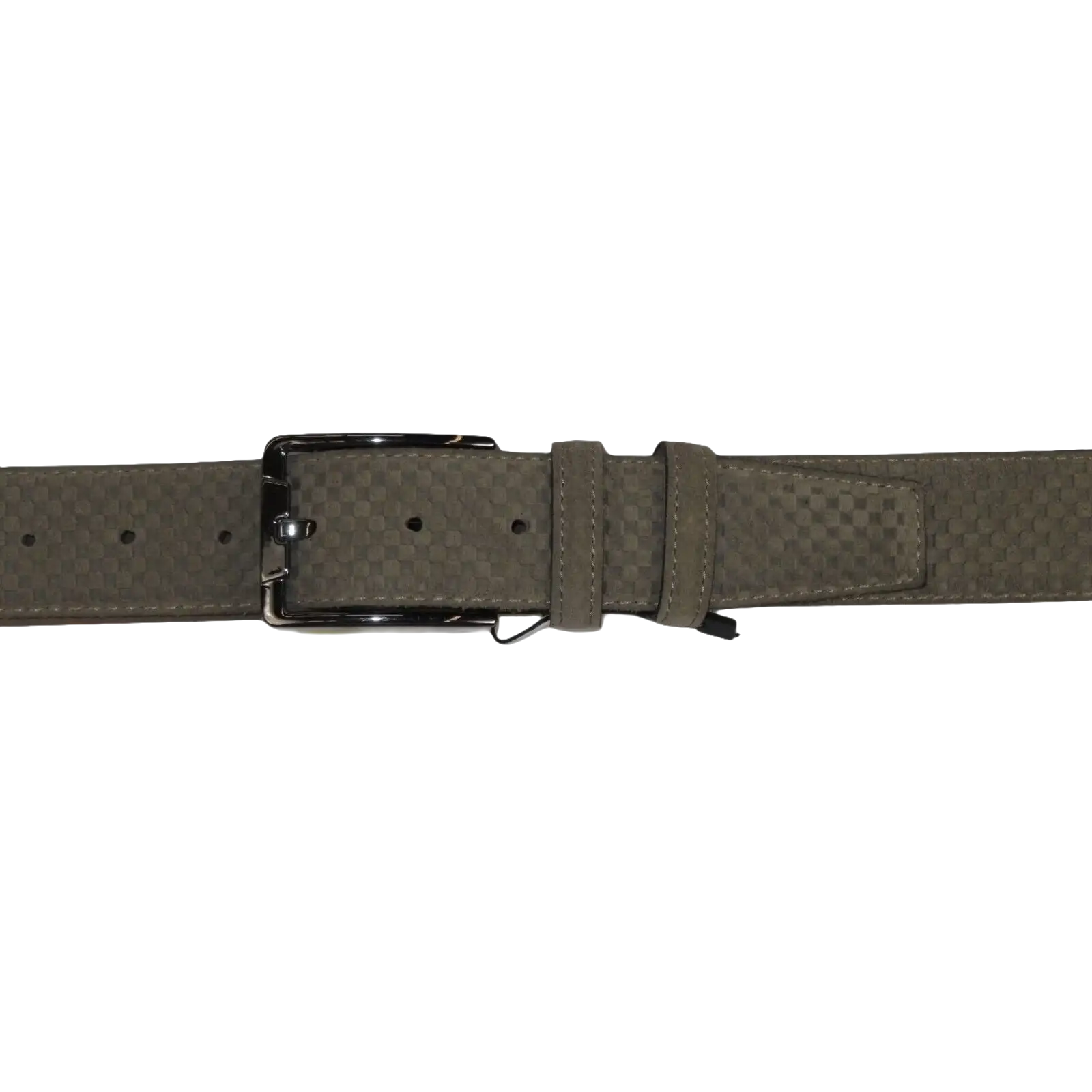 Mens Genuine Basket weave Suede Soft Leather Belt PIERO ROSSI Turkey # 1002 Gray - J.Valintin Men's Wear Legend - 97268