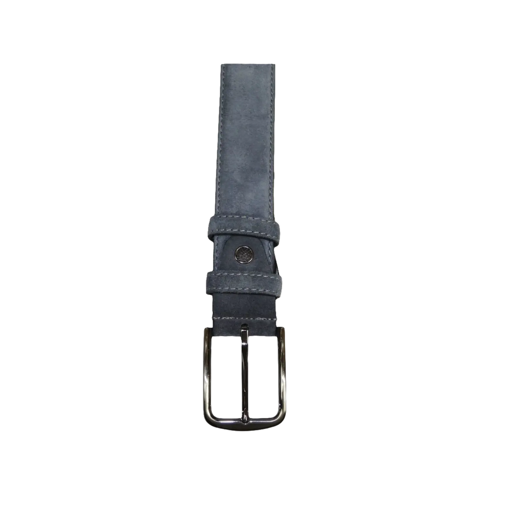 Mens Gray Genuine Suede Soft Leather Belt PIERO ROSSI From Turkey # Gray - C - J.Valintin Men's Wear Legend - 97200