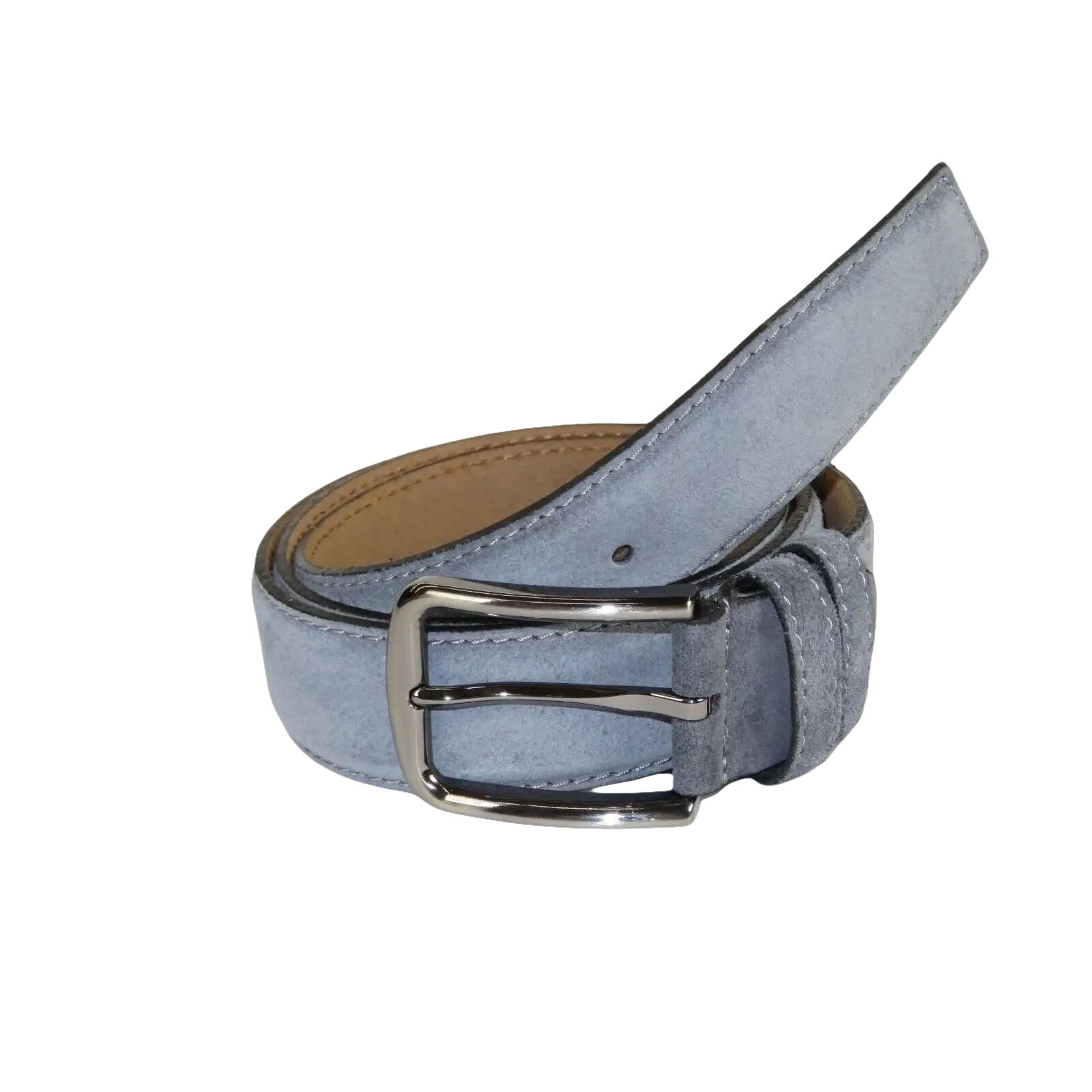 Mens Gray Genuine Suede Soft Leather Belt PIERO ROSSI From Turkey # Gray - C - J.Valintin Men's Wear Legend - 97200