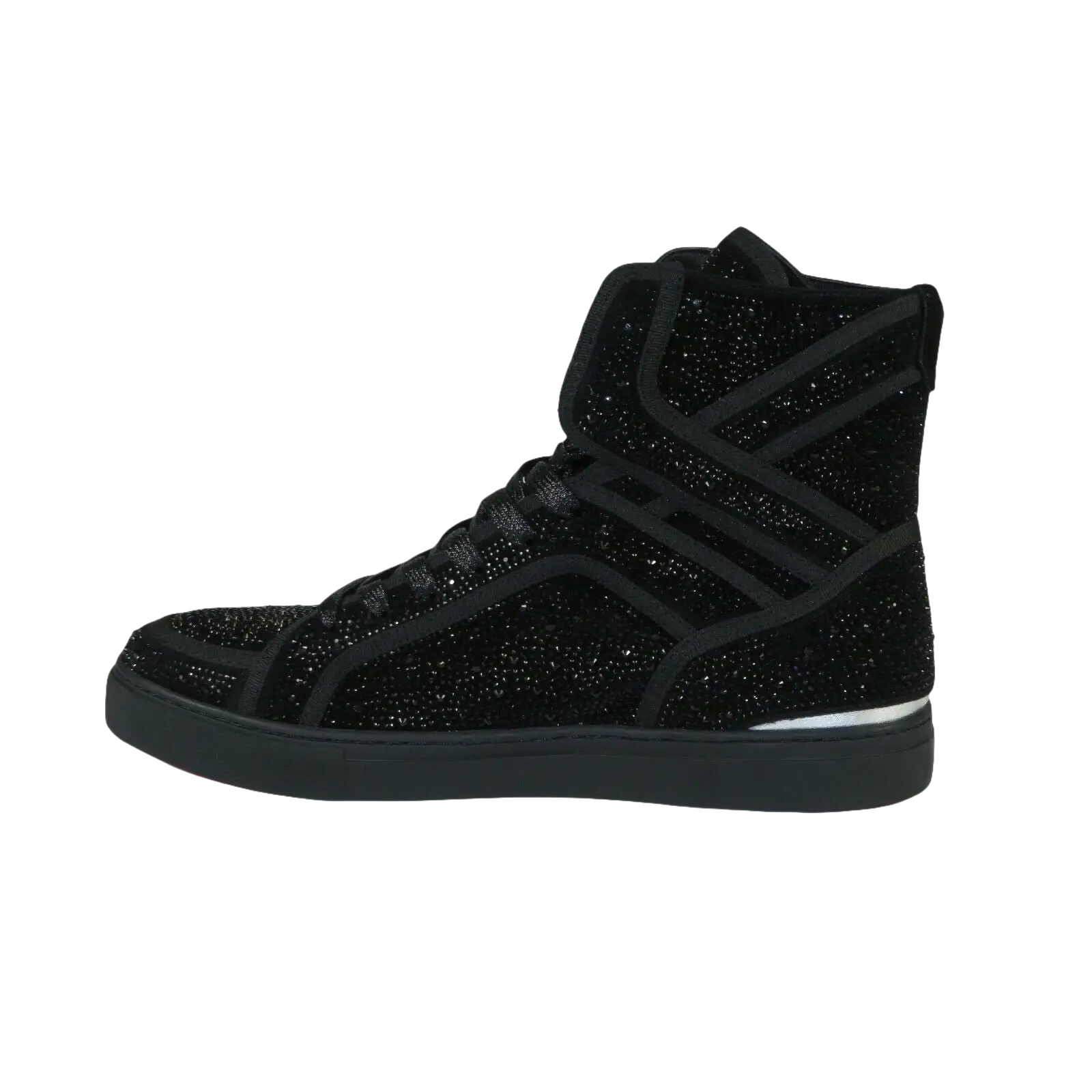 Mens High Top Shoes By FIESSO AURELIO GARCIA ,Fancy Rhine stones 2402 Black - J.Valintin Men's Wear Legend - 94999