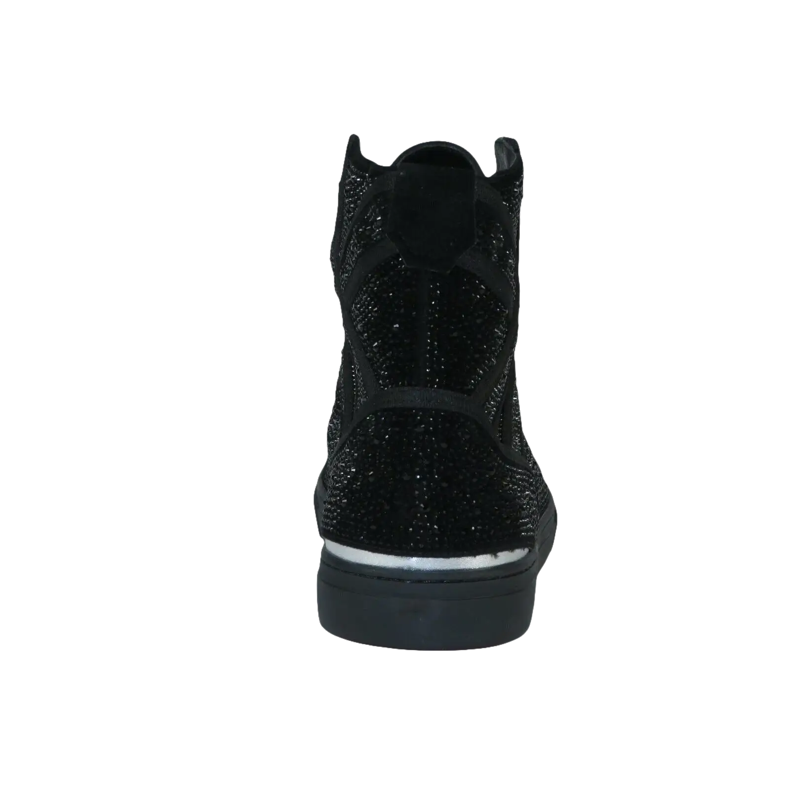Mens High Top Shoes By FIESSO AURELIO GARCIA ,Fancy Rhine stones 2402 Black - J.Valintin Men's Wear Legend - 94999