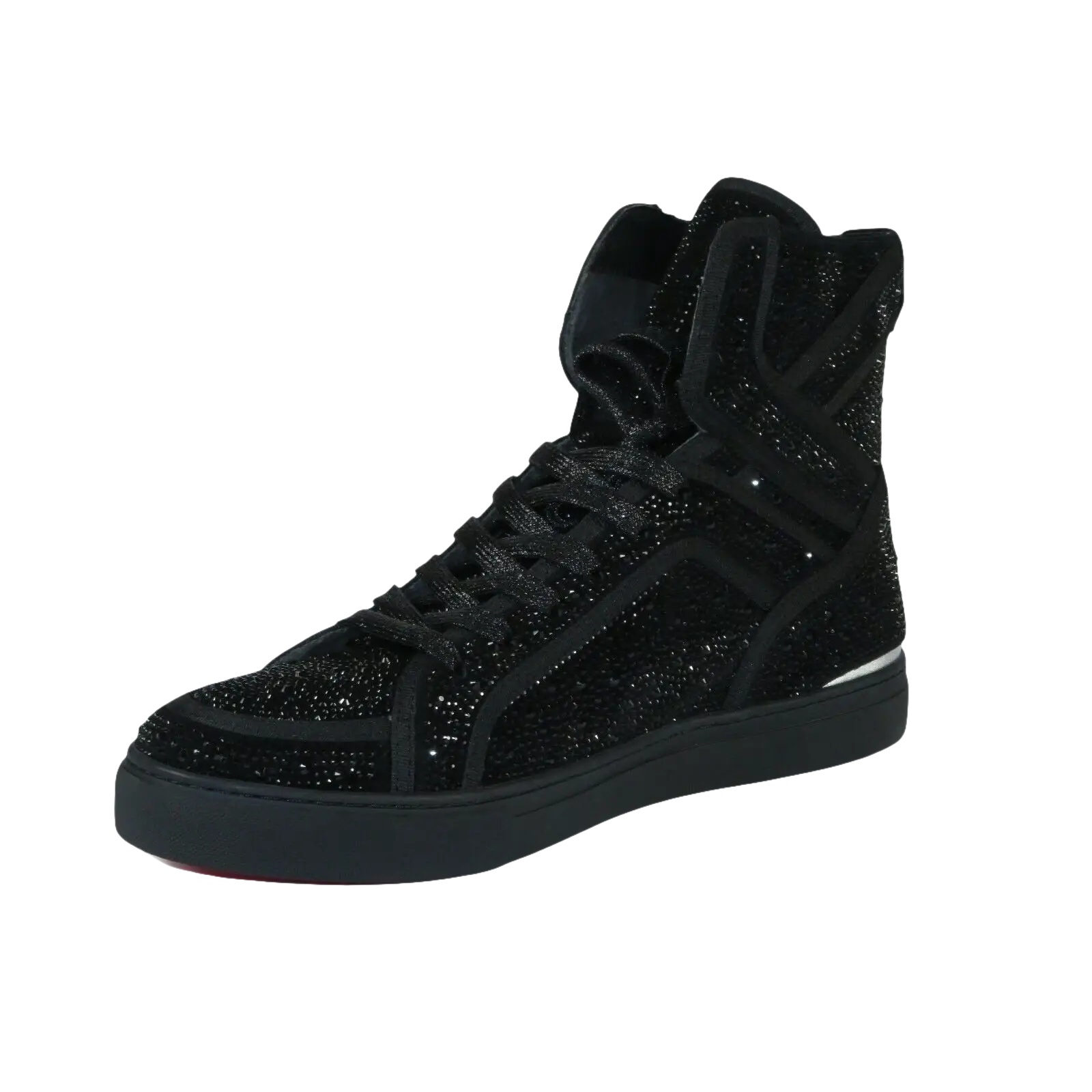 Mens High Top Shoes By FIESSO AURELIO GARCIA ,Fancy Rhine stones 2402 Black - J.Valintin Men's Wear Legend - 94999