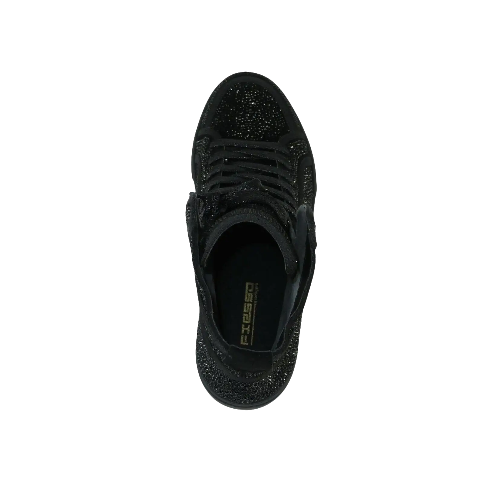 Mens High Top Shoes By FIESSO AURELIO GARCIA ,Fancy Rhine stones 2402 Black - J.Valintin Men's Wear Legend - 94999