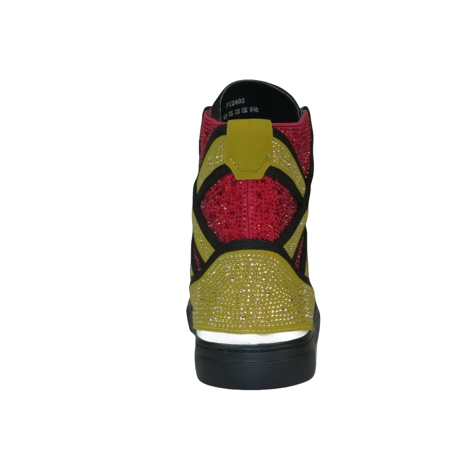 Mens High Top Shoes By FIESSO AURELIO GARCIA ,Fancy Rhine stones 2402 Red Gold - J.Valintin Men's Wear Legend - 94987