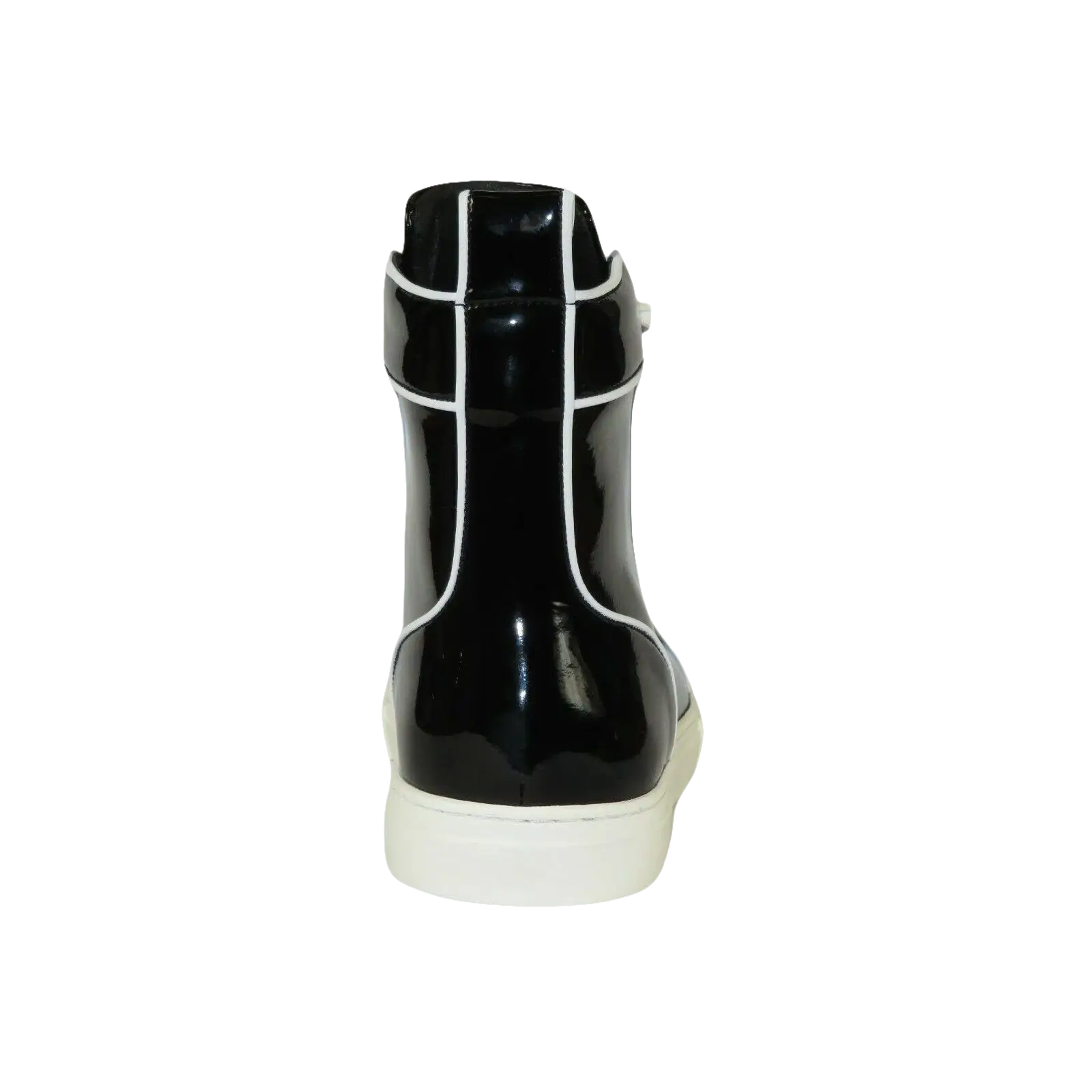 Mens High Top Shoes By FIESSO AURELIO GARCIA, Shiny Patent Leather 2416 Black - J.Valintin Men's Wear Legend - 95078