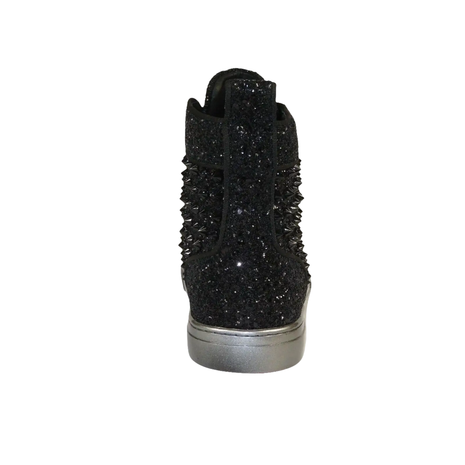 Mens High Top Shoes By FIESSO AURELIO GARCIA ,Spikes Rhine stones 2409 Black - J.Valintin Men's Wear Legend - 95023