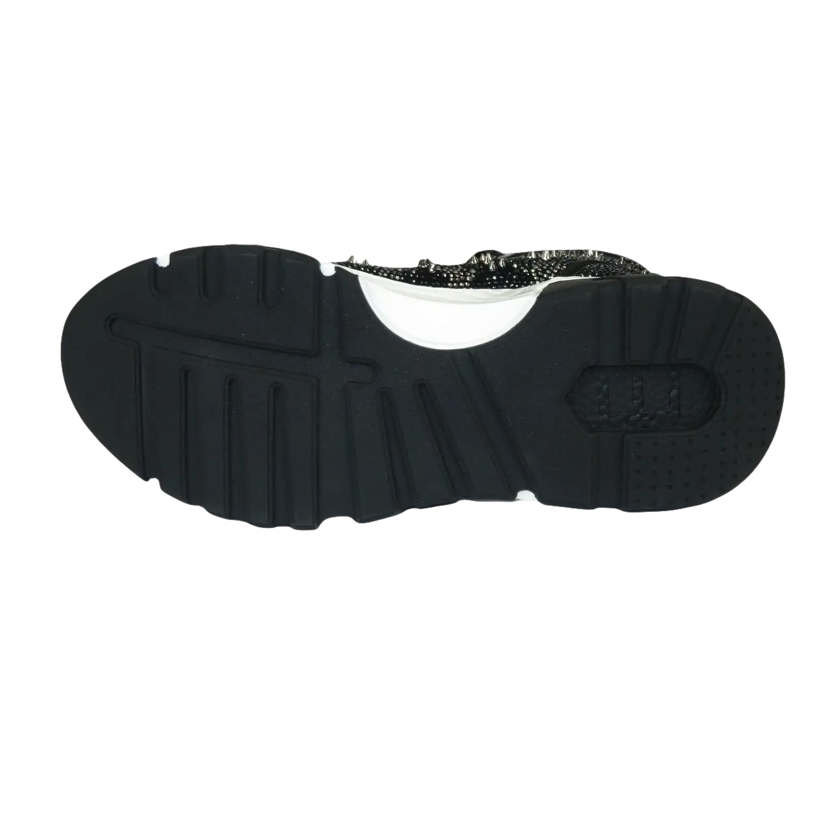 Mens High Top Shoes By FIESSO AURELIO GARCIA,Spikes Rhine stones 2412 Black - J.Valintin Men's Wear Legend - 95047