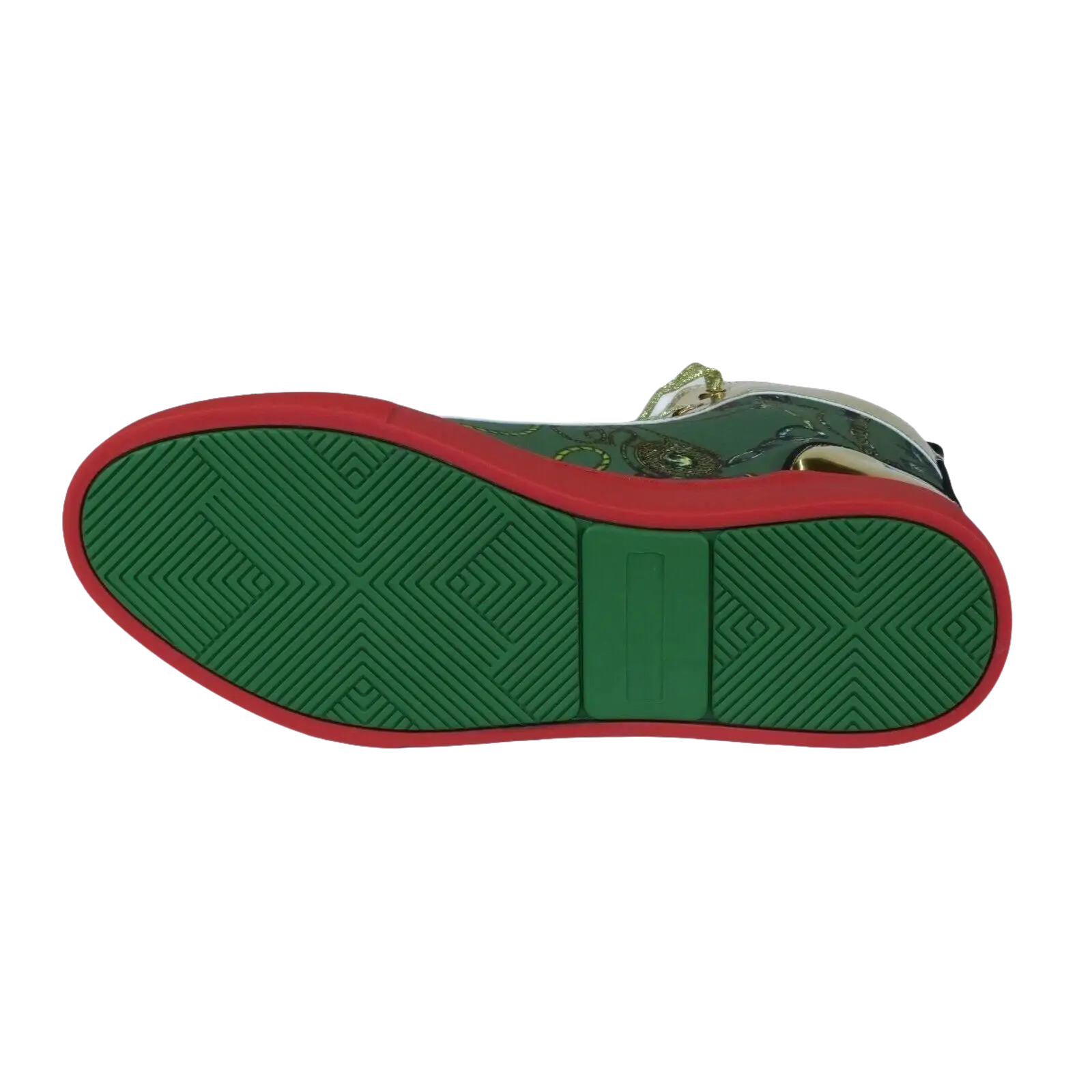 Mens High Top Shoes FIESSO by AURELIO GARCIA Chain Medusa Celebrity 2421 Green - J.Valintin Men's Wear Legend - 95097