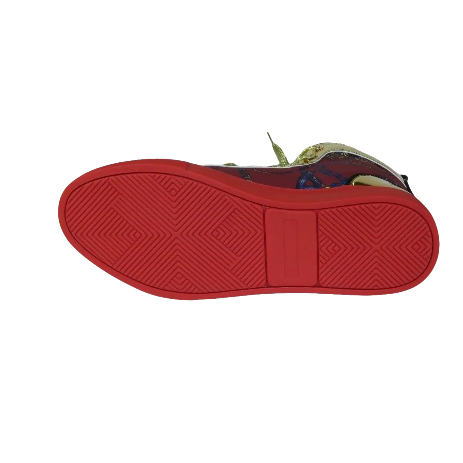 Mens High Top Shoes FIESSO by AURELIO GARCIA Chain Medusa Celebrity 2421 Red - J.Valintin Men's Wear Legend - 95085