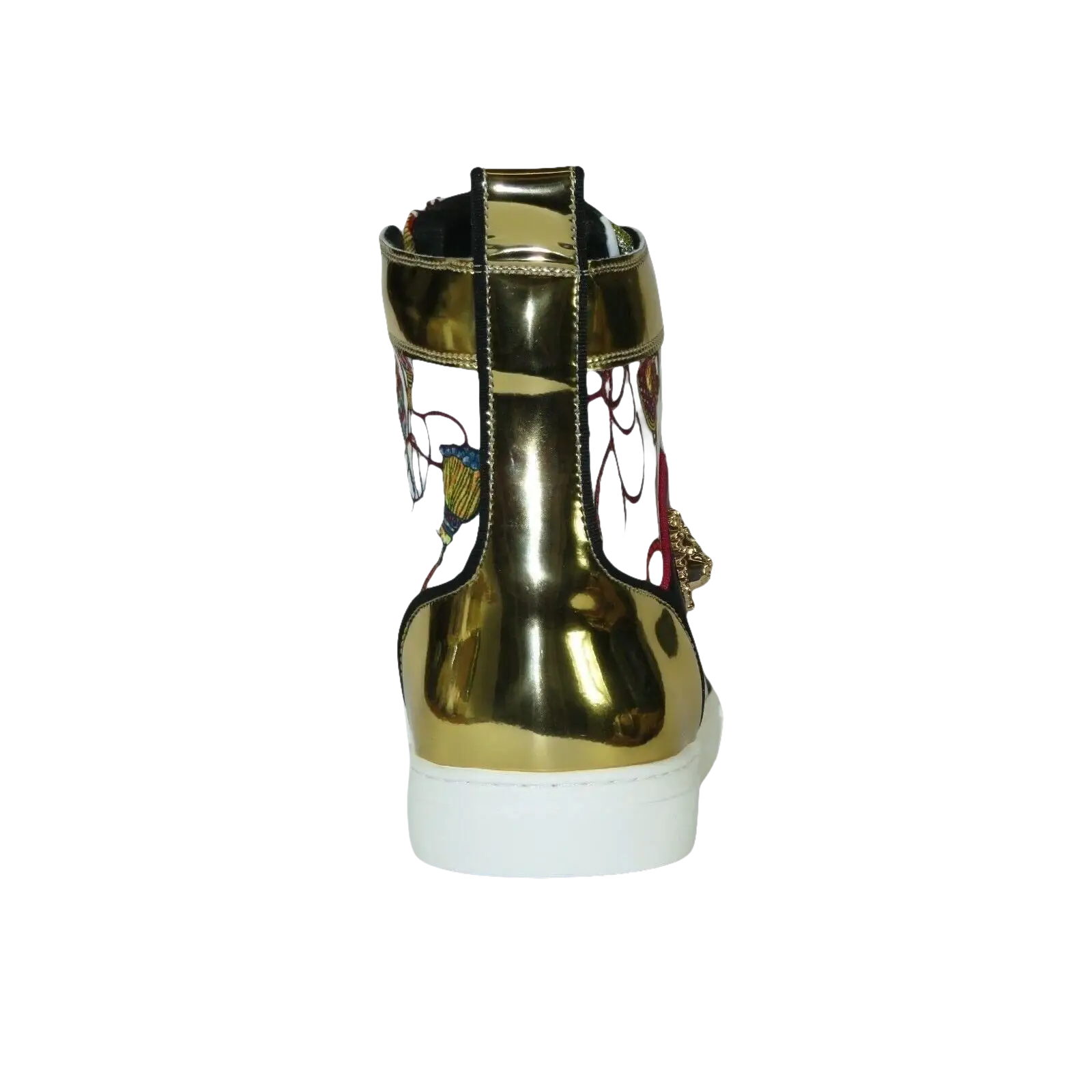 Mens High Top Shoes FIESSO by AURELIO GARCIA Chain Medusa Celebrity 2421 White - J.Valintin Men's Wear Legend - 95109