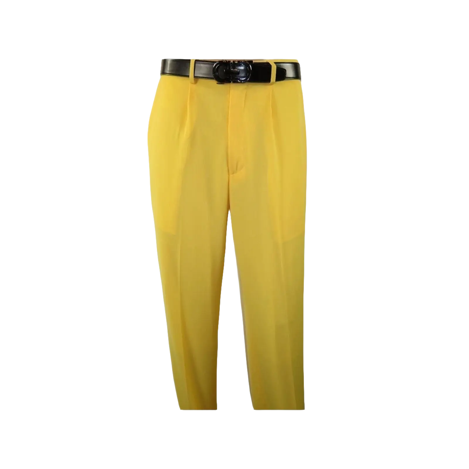 Mens INSERCH 2pc Walking Leisure Suit Shirt Pants Set Short Sleeves 9356 Banana - J.Valintin Men's Wear Legend - 94159