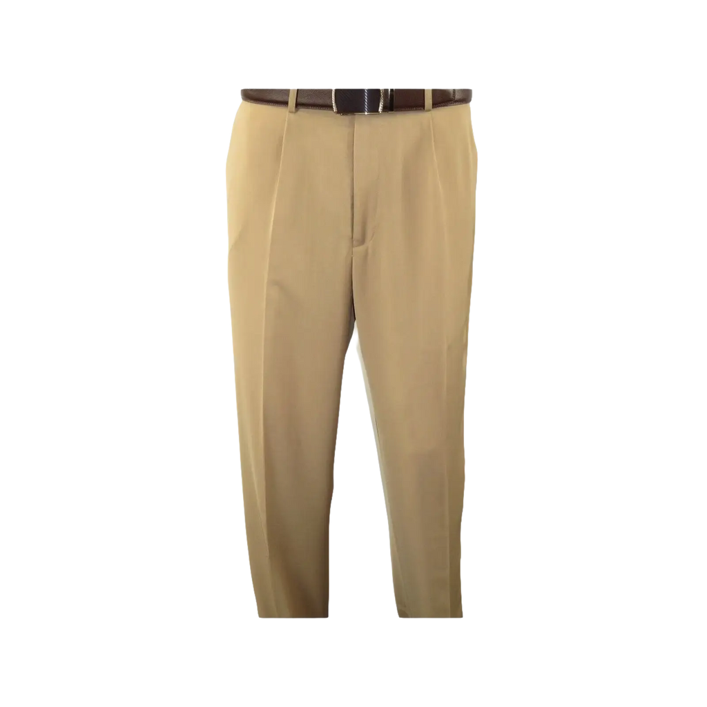 Mens INSERCH 2pc Walking Leisure Suit Shirt Pants Set Short Sleeves 9356 Khaki - J.Valintin Men's Wear Legend - 94120