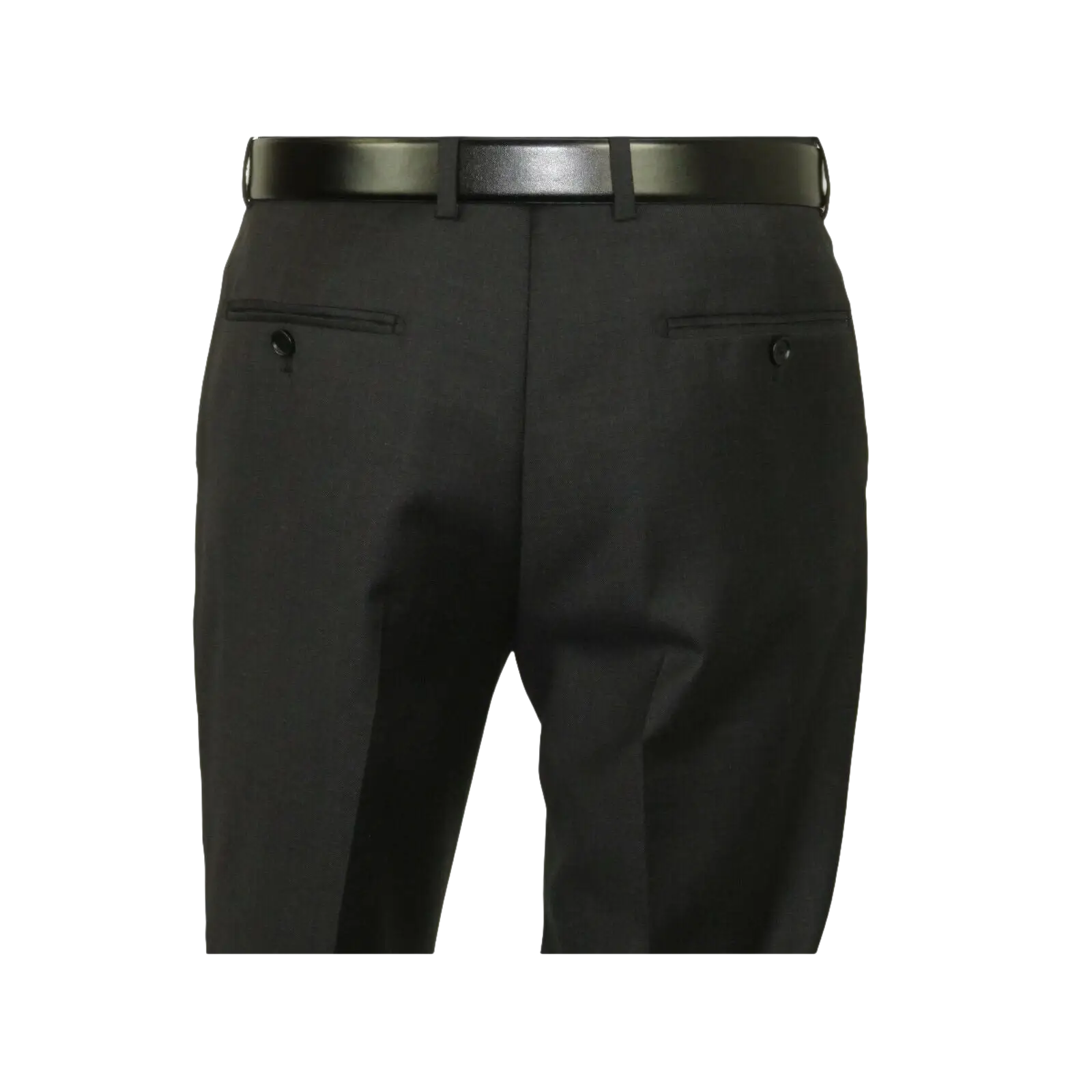 Mens MANTONI Flat Front Pants 100% Wool Super 140's Classic Fit 46306 - 3 Charcoal - J.Valintin Men's Wear Legend - 8336