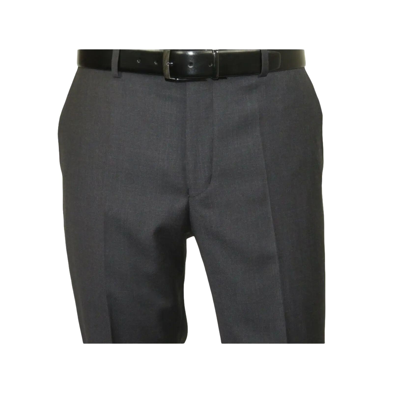 Mens MANTONI Flat Front Pants 100% Wool Super 140's Classic Fit 46306 - 3 Charcoal - J.Valintin Men's Wear Legend - 8336