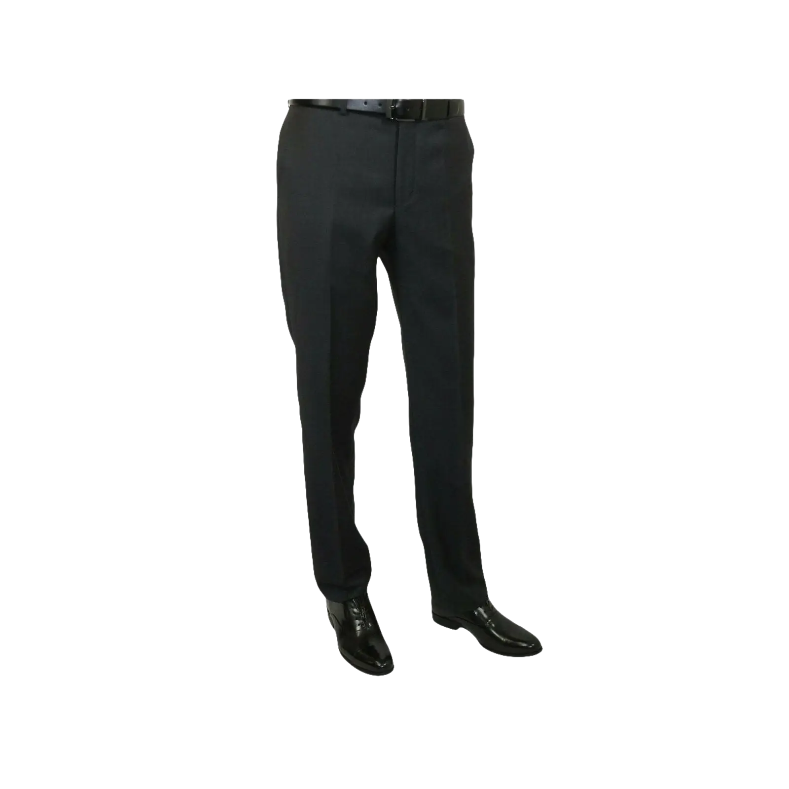 Mens MANTONI Flat Front Pants 100% Wool Super 140's Classic Fit 46306 - 3 Charcoal - J.Valintin Men's Wear Legend - 8336
