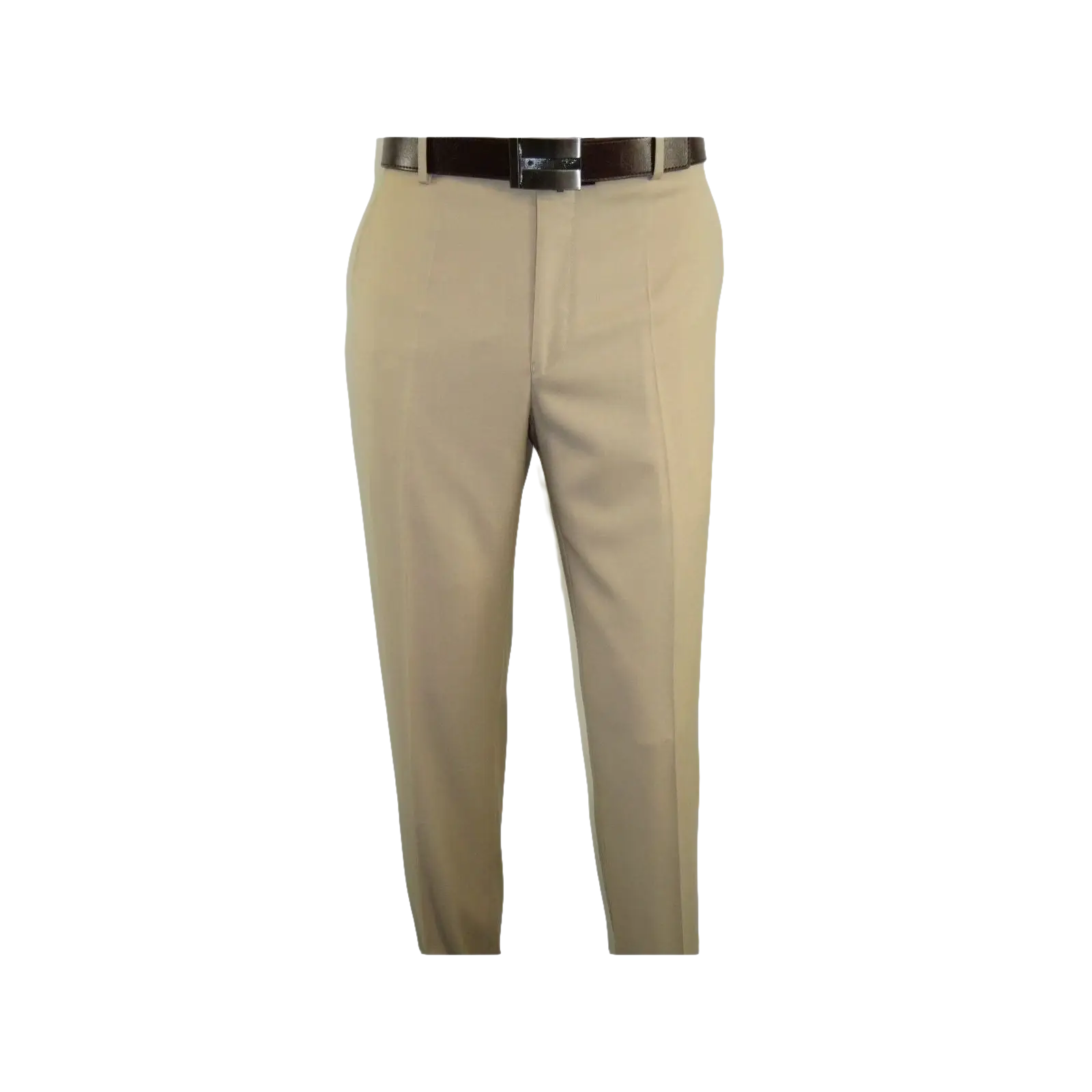 Mens MANTONI Flat Front Pants All Wool Super 140's Classic Fit 40901 Beige - J.Valintin Men's Wear Legend - 19268