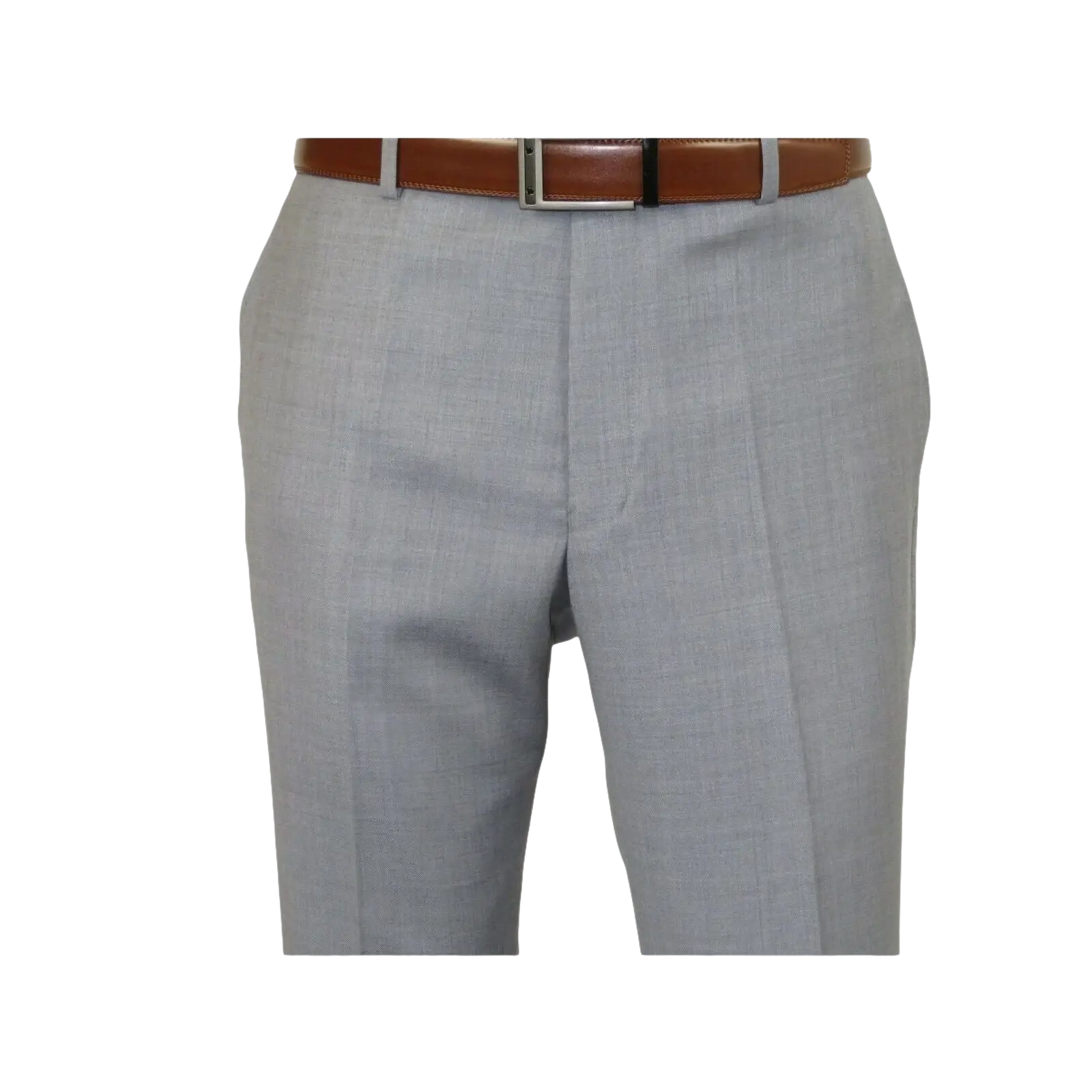 Mens Mantoni Flat Front Pants All Wool Super 140's Classic Fit 46306 - 2 Gray - J.Valintin Men's Wear Legend - 19267
