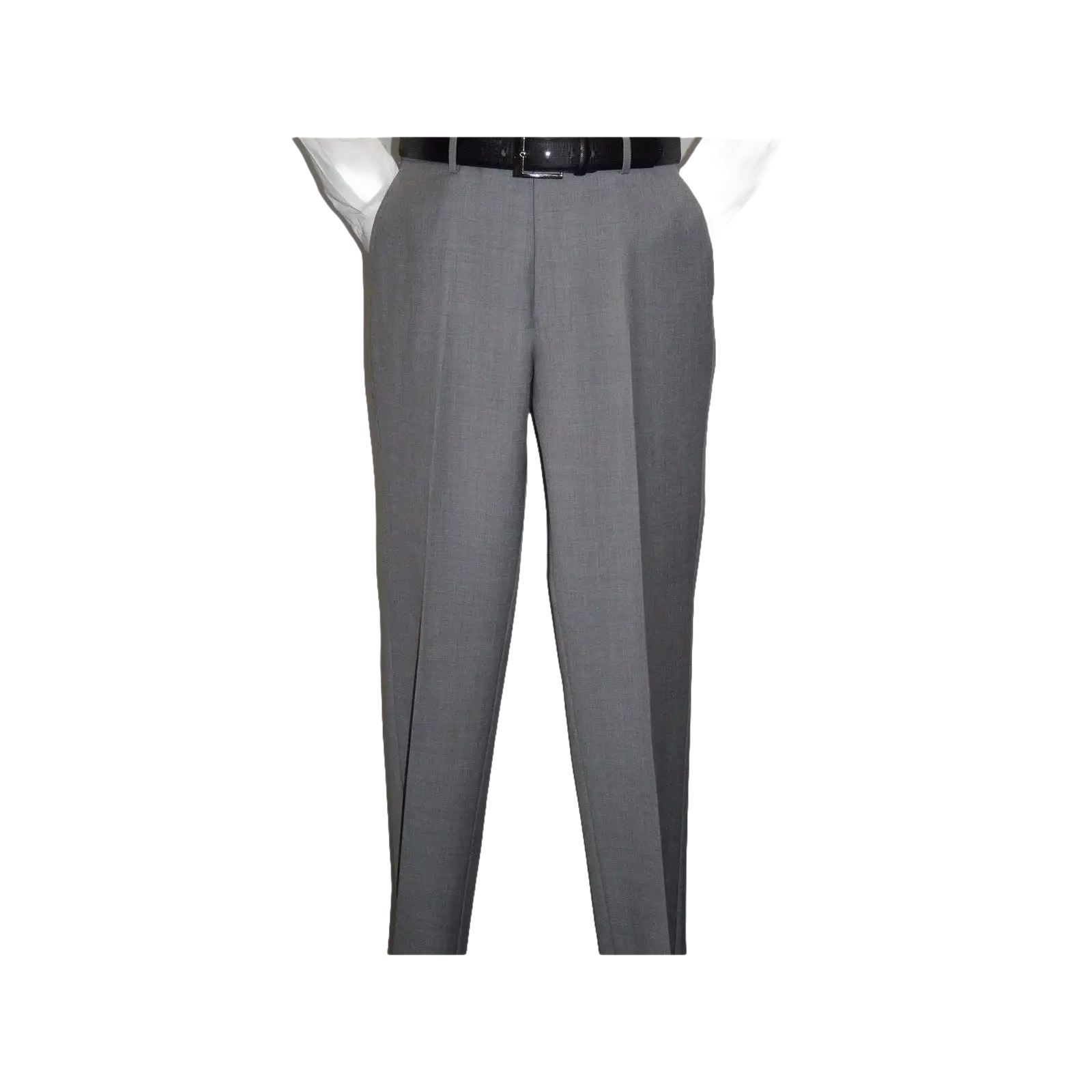 Mens Mantoni Flat Front Pants All Wool Super 140's Classic Fit 46306 - 2 Gray - J.Valintin Men's Wear Legend - 19267