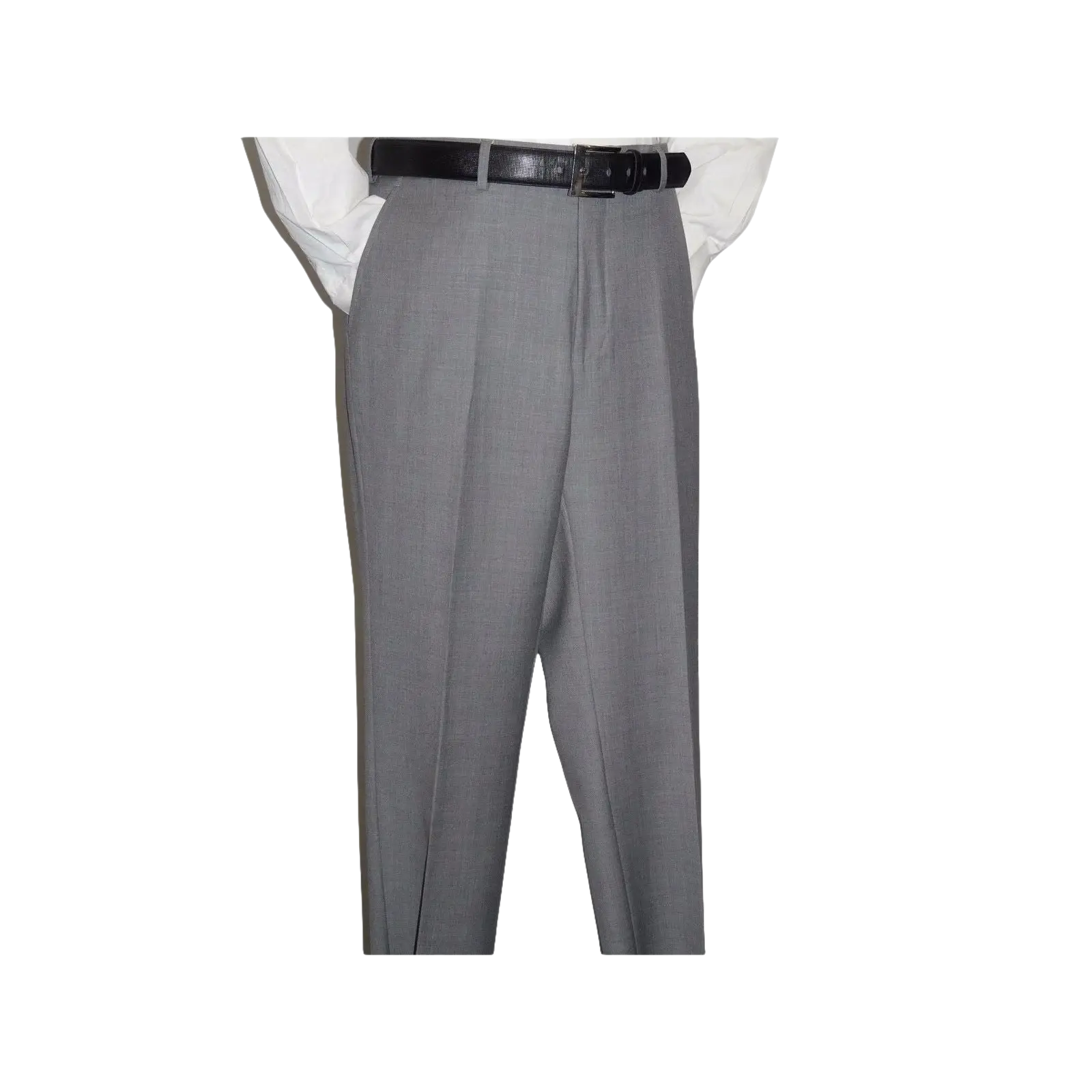 Mens Mantoni Flat Front Pants All Wool Super 140's Classic Fit 46306 - 2 Gray - J.Valintin Men's Wear Legend - 19267
