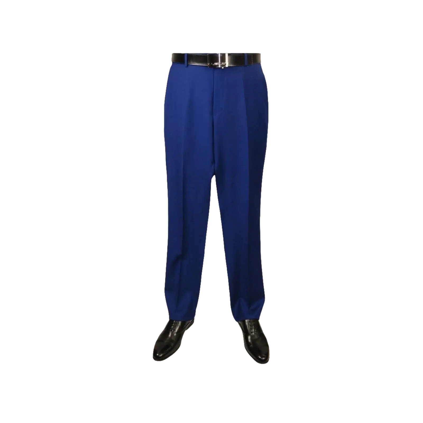 Mens Mantoni Flat Front Trousers Wool Super 140s Classic Fit 40901 French Blue - J.Valintin Men's Wear Legend - 2662