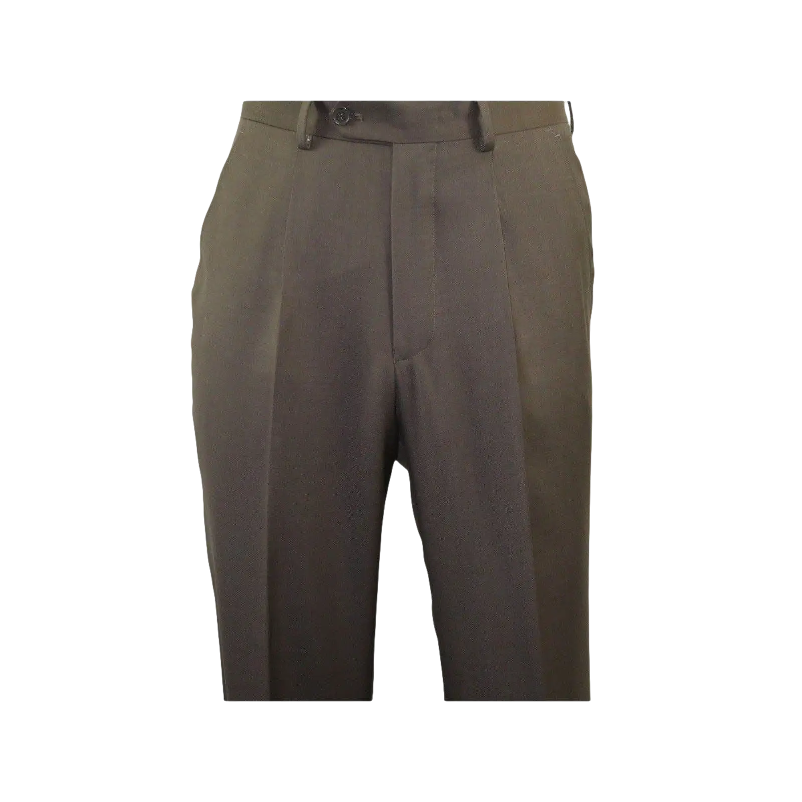 Mens MANTONI Pleated Dress Pants 100% Wool Super 140's Classic Fit 40901 Taupe - J.Valintin Men's Wear Legend - 19321