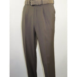 Mens MANTONI Pleated Dress Pants 100% Wool Super 140's Classic Fit 40901 Taupe - J.Valintin Men's Wear Legend - 19321