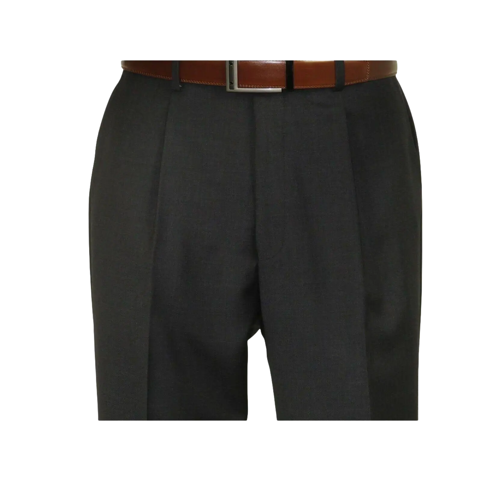 Men's MANTONI Pleated Pants 100% Wool Super 140's Classic Fit 46306 - 3 Charcoal - J.Valintin Men's Wear Legend - 8308