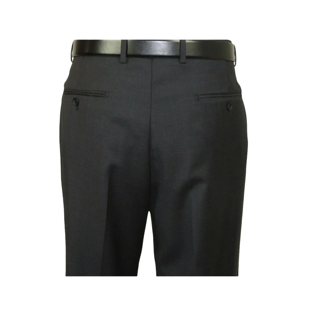 Men's MANTONI Pleated Pants 100% Wool Super 140's Classic Fit 46306 - 3 Charcoal - J.Valintin Men's Wear Legend - 8308