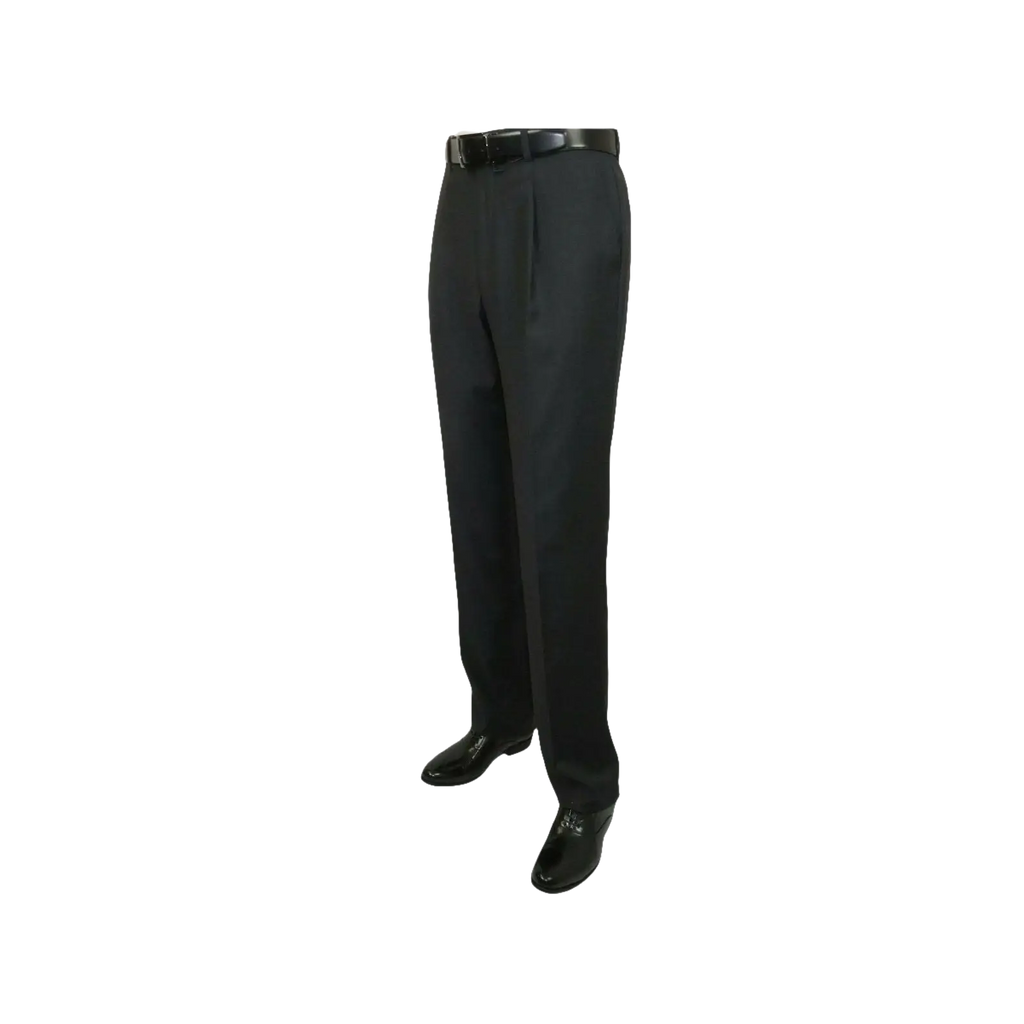 Men's MANTONI Pleated Pants 100% Wool Super 140's Classic Fit 46306 - 3 Charcoal - J.Valintin Men's Wear Legend - 8308