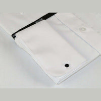 Mens Milani dress shirt cotton Blend easy wash long sleeves white French Cuffs - J.Valintin Men's Wear Legend - 19651