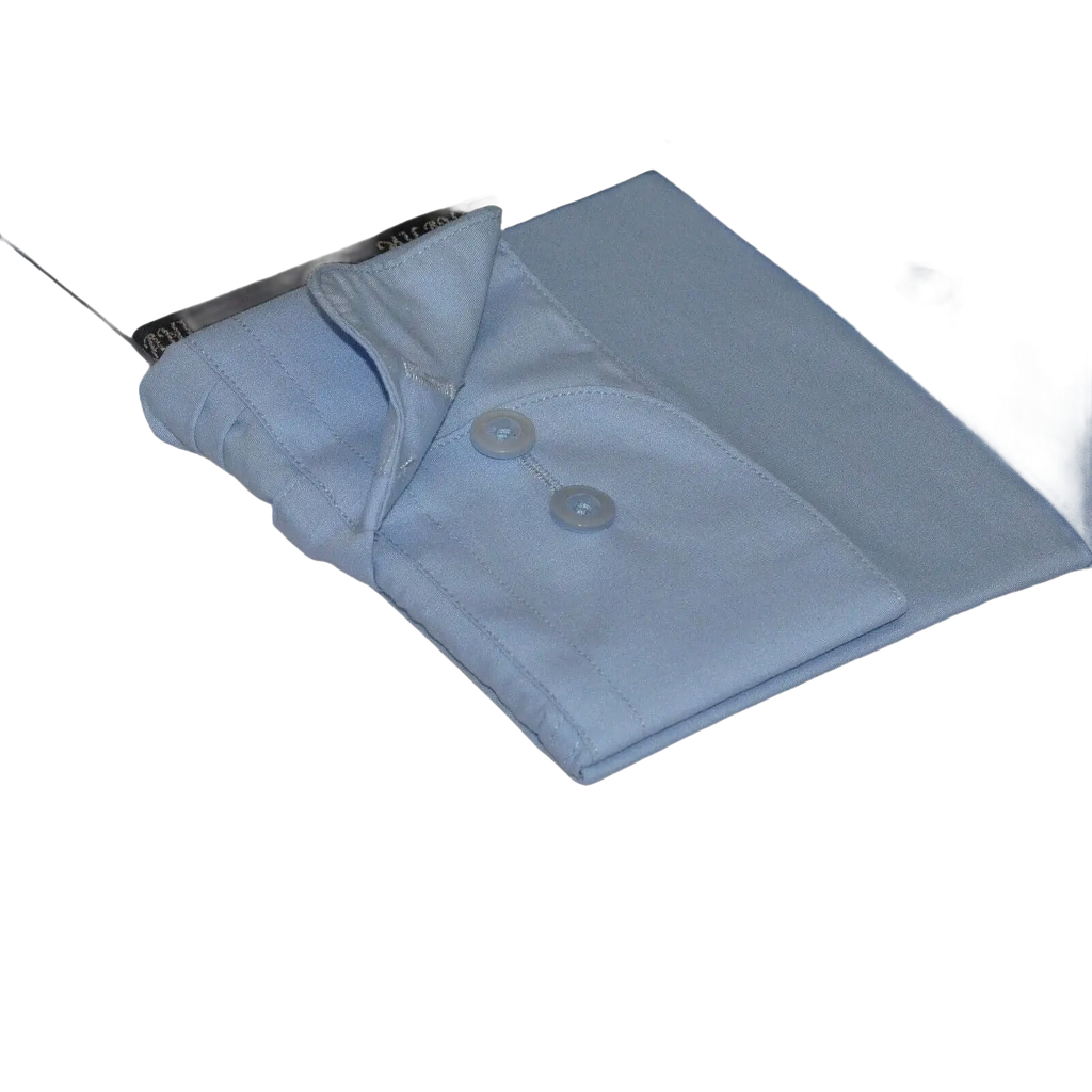 Mens Milani dress shirt soft cotton Blend easy wash business long sleeves Blue - J.Valintin Men's Wear Legend - 2678