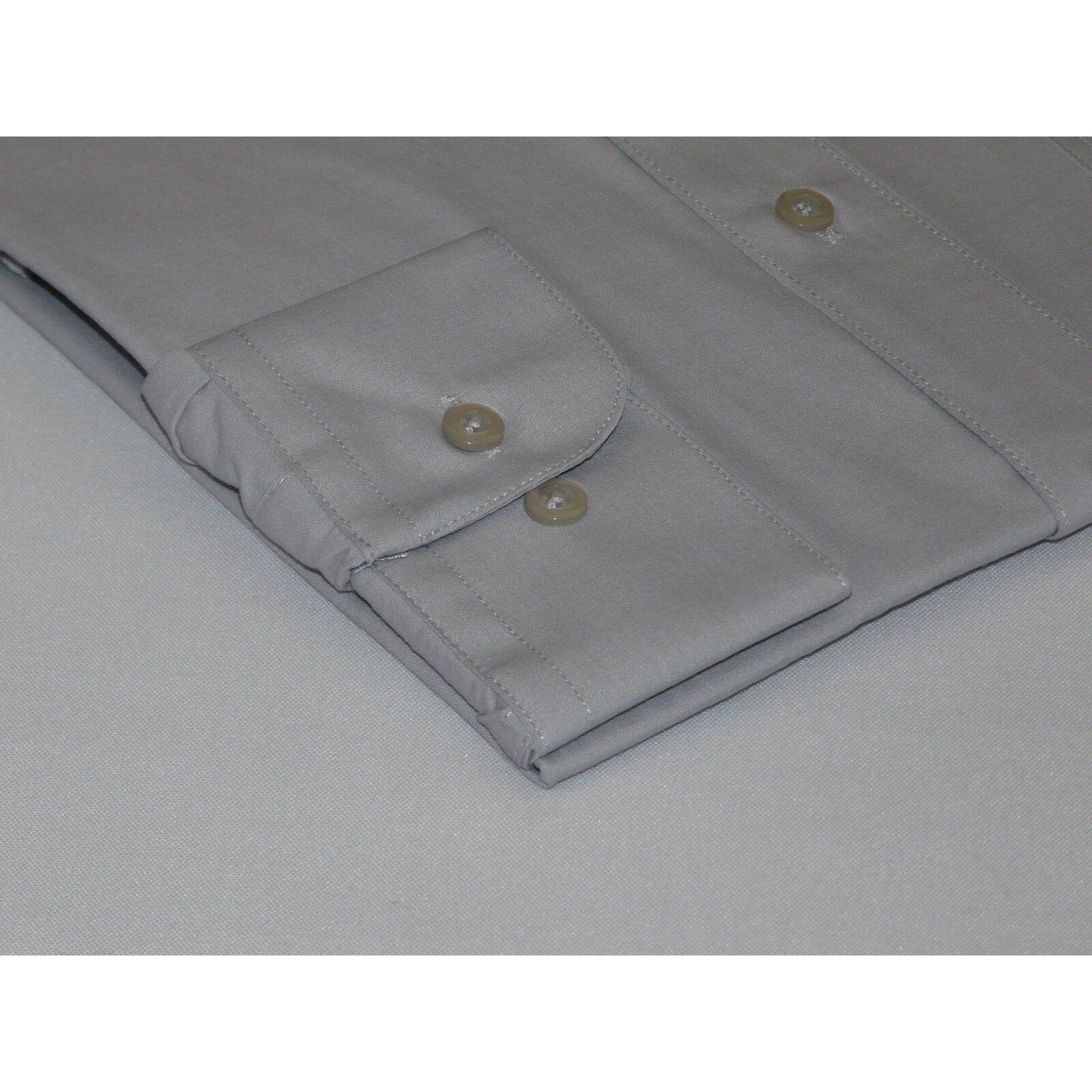 Mens Milani dress shirt soft cotton Blend easy wash business long sleeves Gray - J.Valintin Men's Wear Legend - 17419
