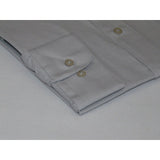 Mens Milani dress shirt soft cotton Blend easy wash business long sleeves Gray - J.Valintin Men's Wear Legend - 17419