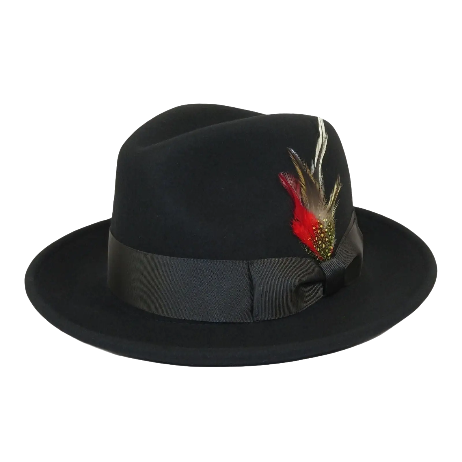 Men's Milani Wool Fedora Hat Soft Crushable Lined FD219 Black - J.Valintin Men's Wear Legend - FD219 - black - S
