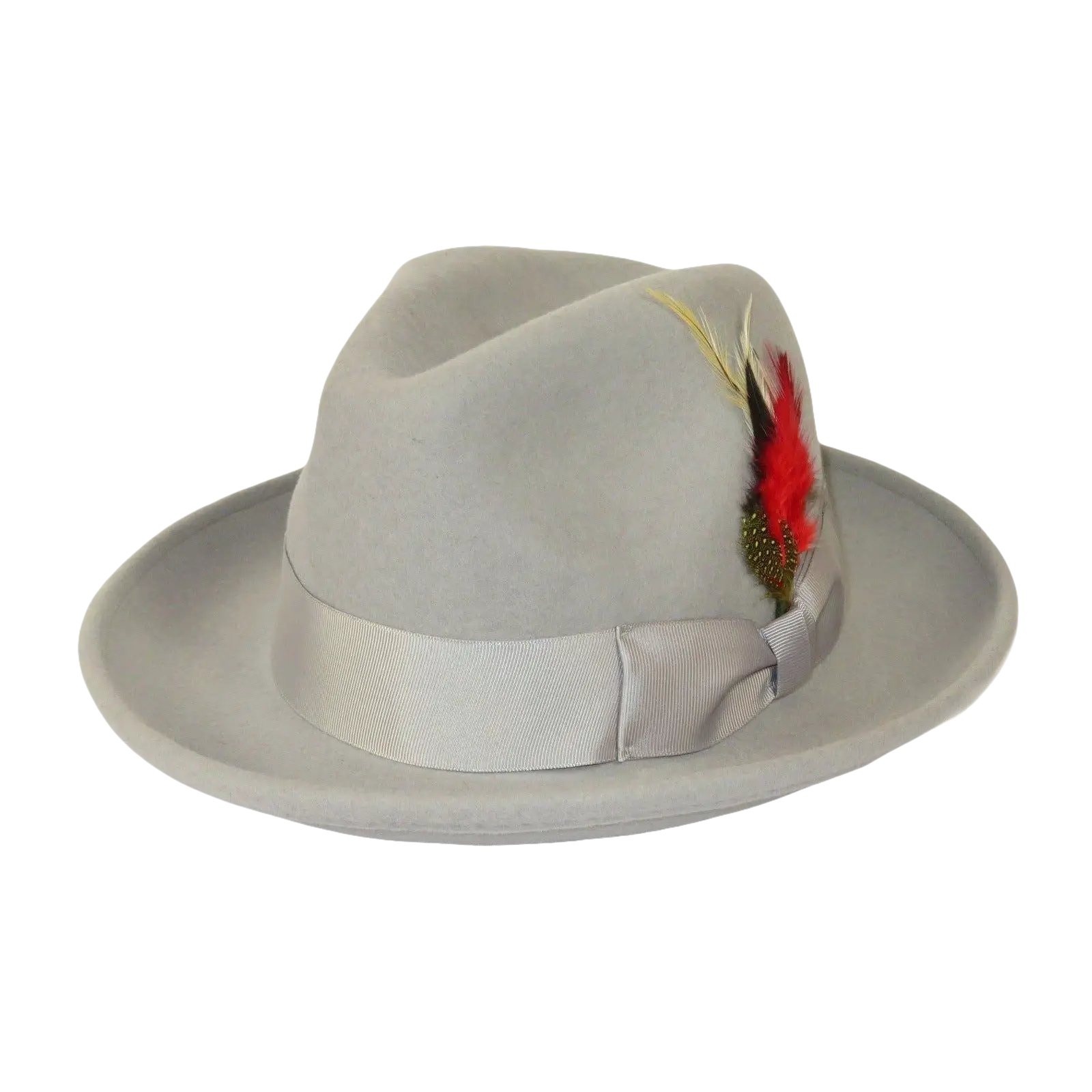 Men's Milani Wool Fedora Hat Soft Crushable Lined FD219 Light Gray - J.Valintin Men's Wear Legend - FD219 - Lt gray - S