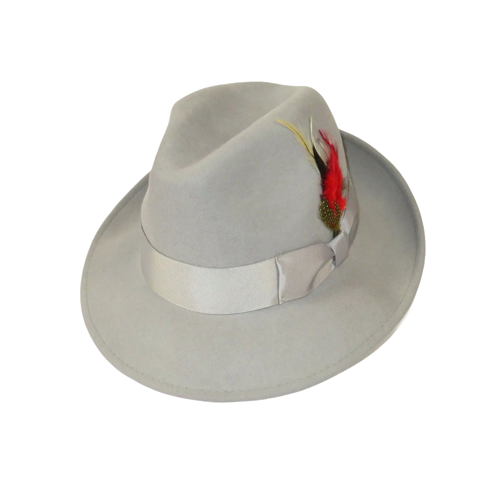 Men's Milani Wool Fedora Hat Soft Crushable Lined FD219 Light Gray - J.Valintin Men's Wear Legend - FD219 - Lt gray - S