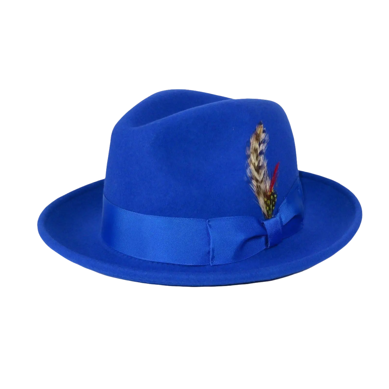 Men's Milani Wool Fedora Hat Soft Crushable Lined FD219 Royal Blue - J.Valintin Men's Wear Legend - FD219 - Royal - S