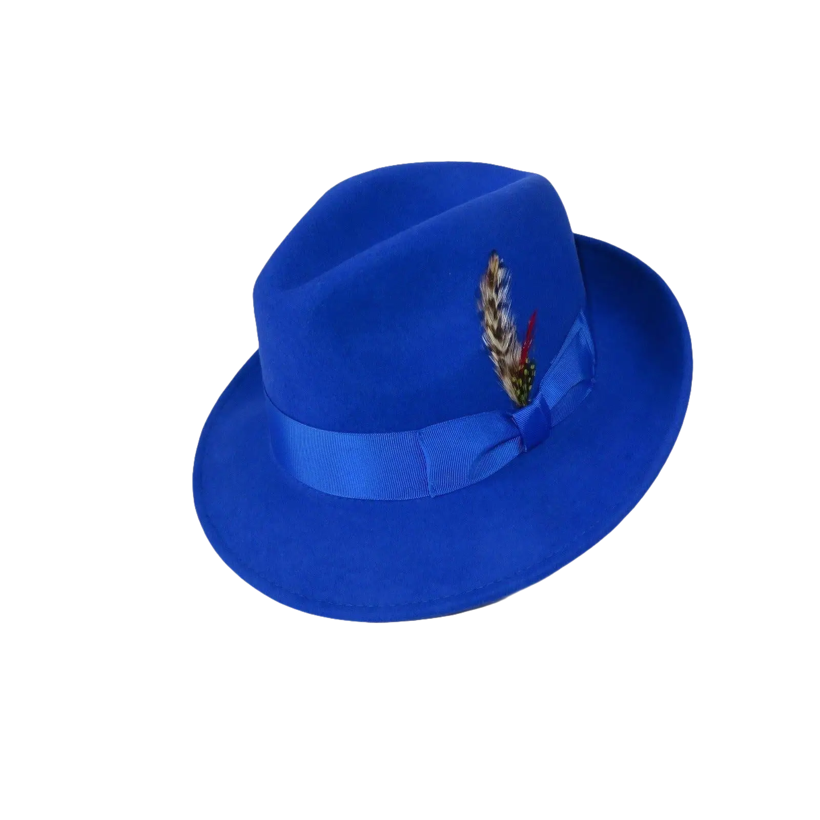 Men's Milani Wool Fedora Hat Soft Crushable Lined FD219 Royal Blue - J.Valintin Men's Wear Legend - FD219 - Royal - S