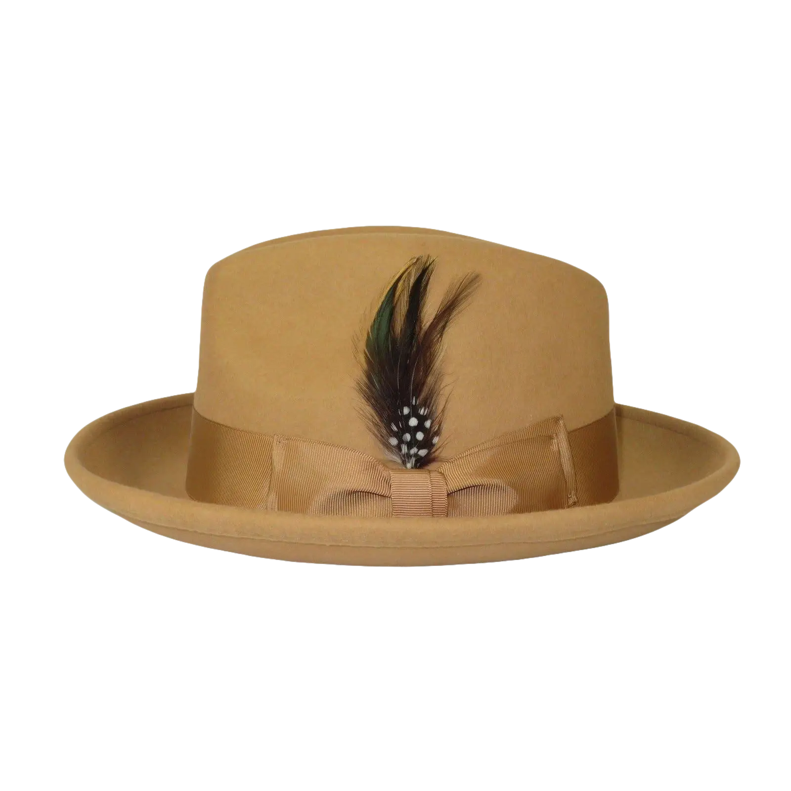 Men's Milani Wool Fedora Hat Soft Crushable Lined FD219 Tan Camel - J.Valintin Men's Wear Legend - FD219 - Tan - S