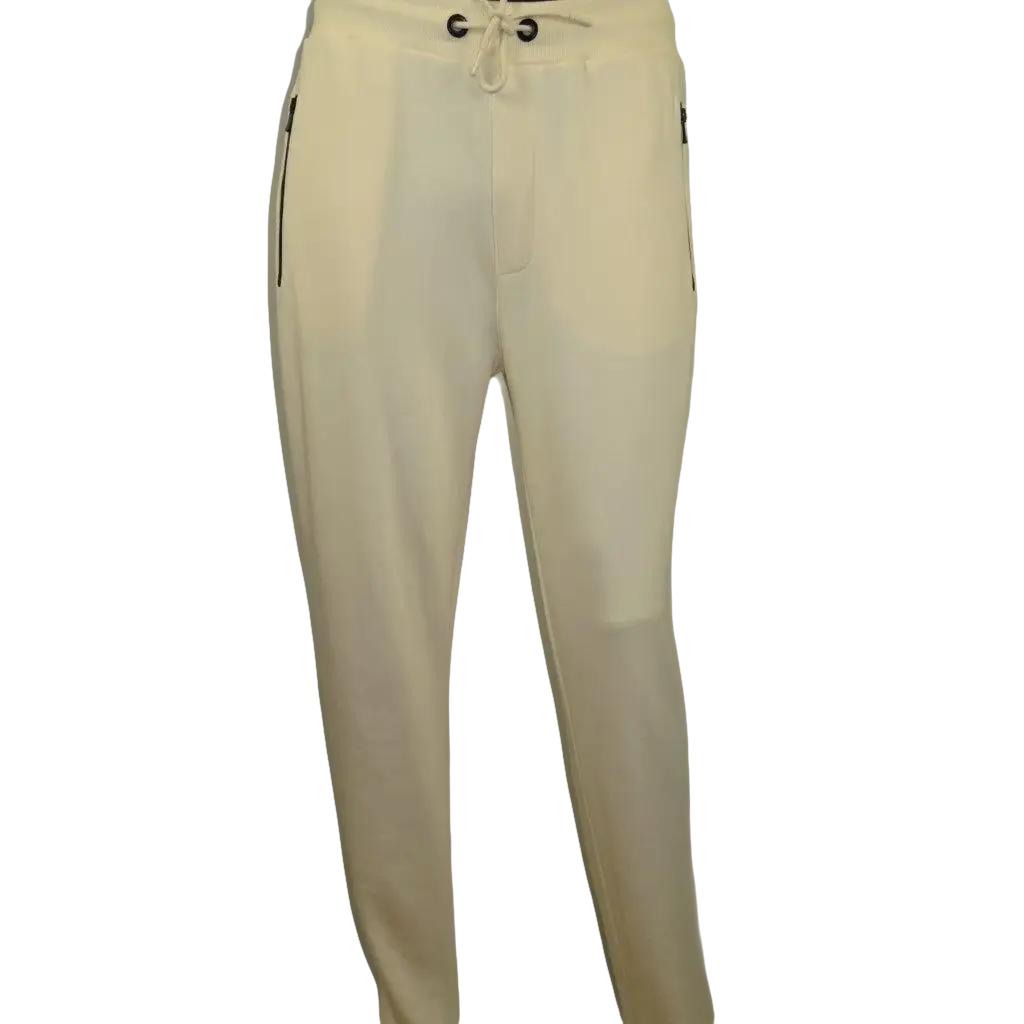Men's Monte Carlo Turkey Jogging Suit 2pc Jump Set Stretchable 95061 Ivory Wine - J.Valintin Men's Wear Legend - 95061 - Ivory Wine - M