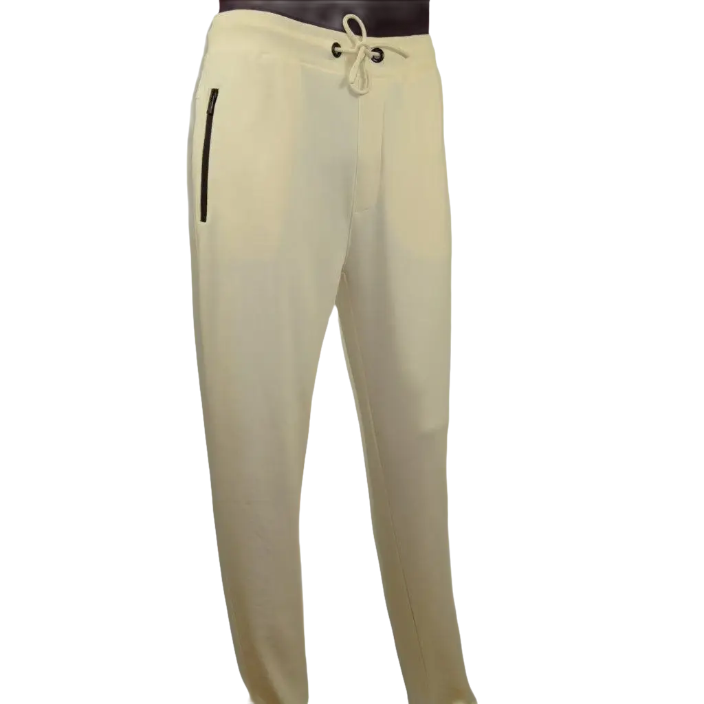 Men's Monte Carlo Turkey Jogging Suit 2pc Jump Set Stretchable 95061 Ivory Wine - J.Valintin Men's Wear Legend - 95061 - Ivory Wine - M