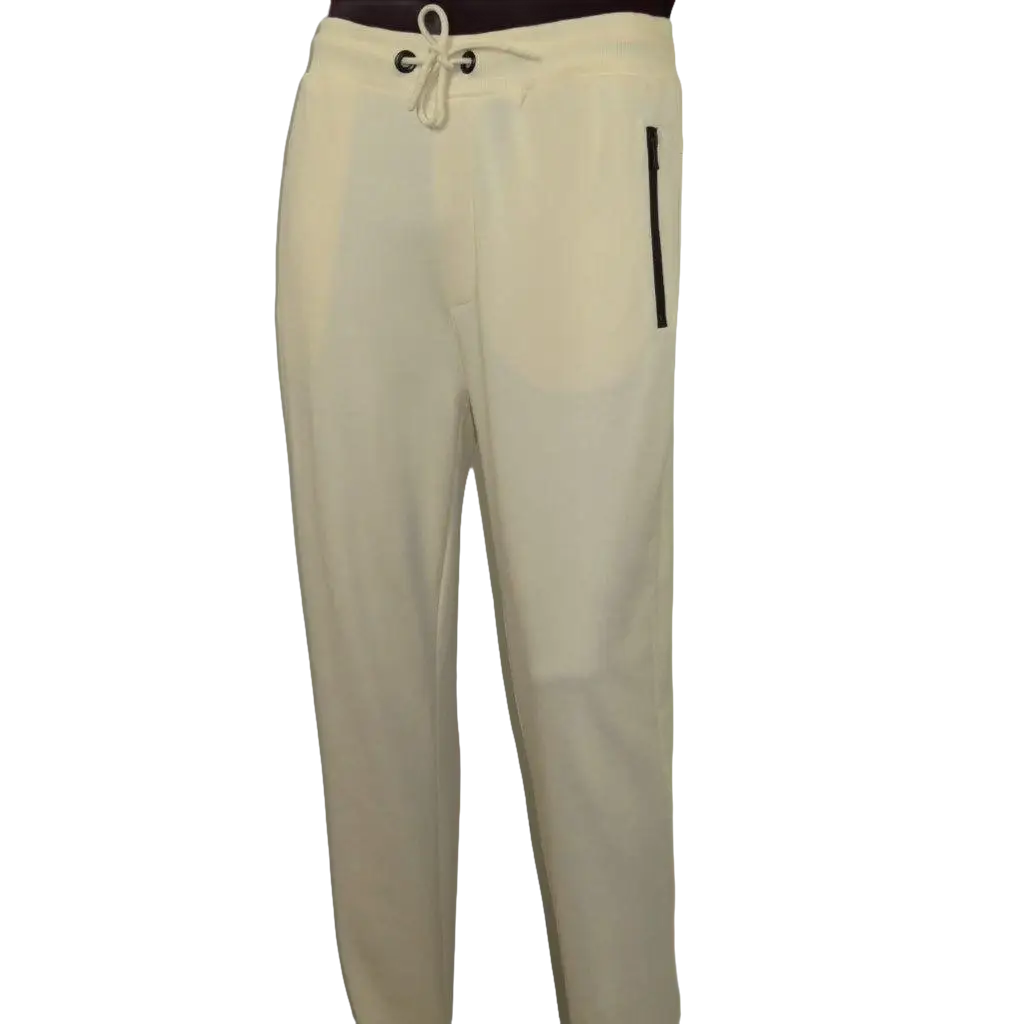 Men's Monte Carlo Turkey Jogging Suit 2pc Jump Set Stretchable 95061 Ivory Wine - J.Valintin Men's Wear Legend - 95061 - Ivory Wine - M