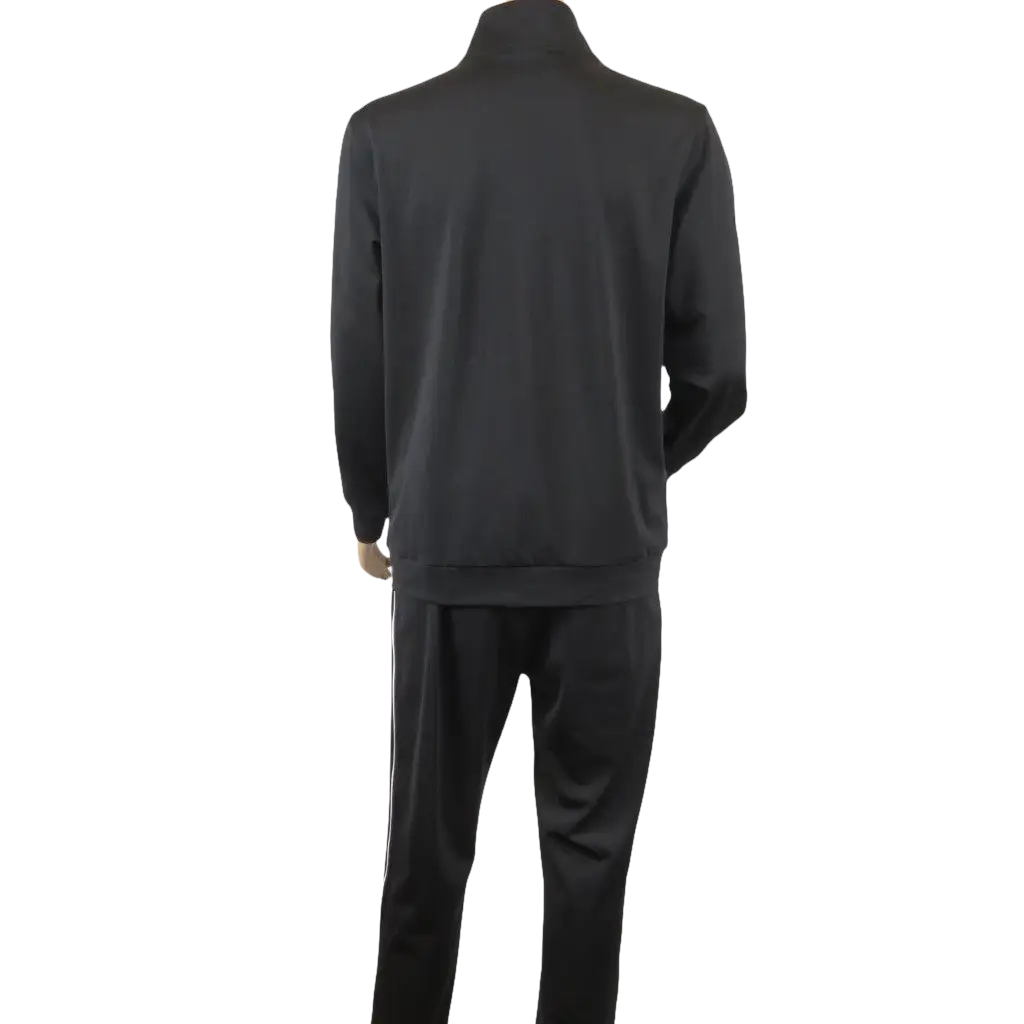 Men's Monte Carlo Turkey Jogging Suit 2pc Jump Set Stretchable 95164 Black - J.Valintin Men's Wear Legend - 95164 - Black - M