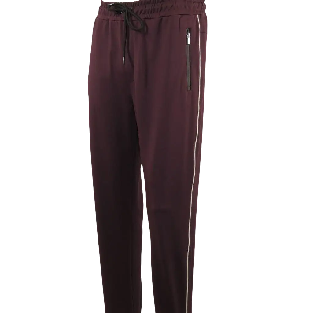 Men's Monte Carlo Turkey Jogging Suit 2pc Jump Set Stretchable 95164 Burgundy - J.Valintin Men's Wear Legend - 95164 - Burg - M