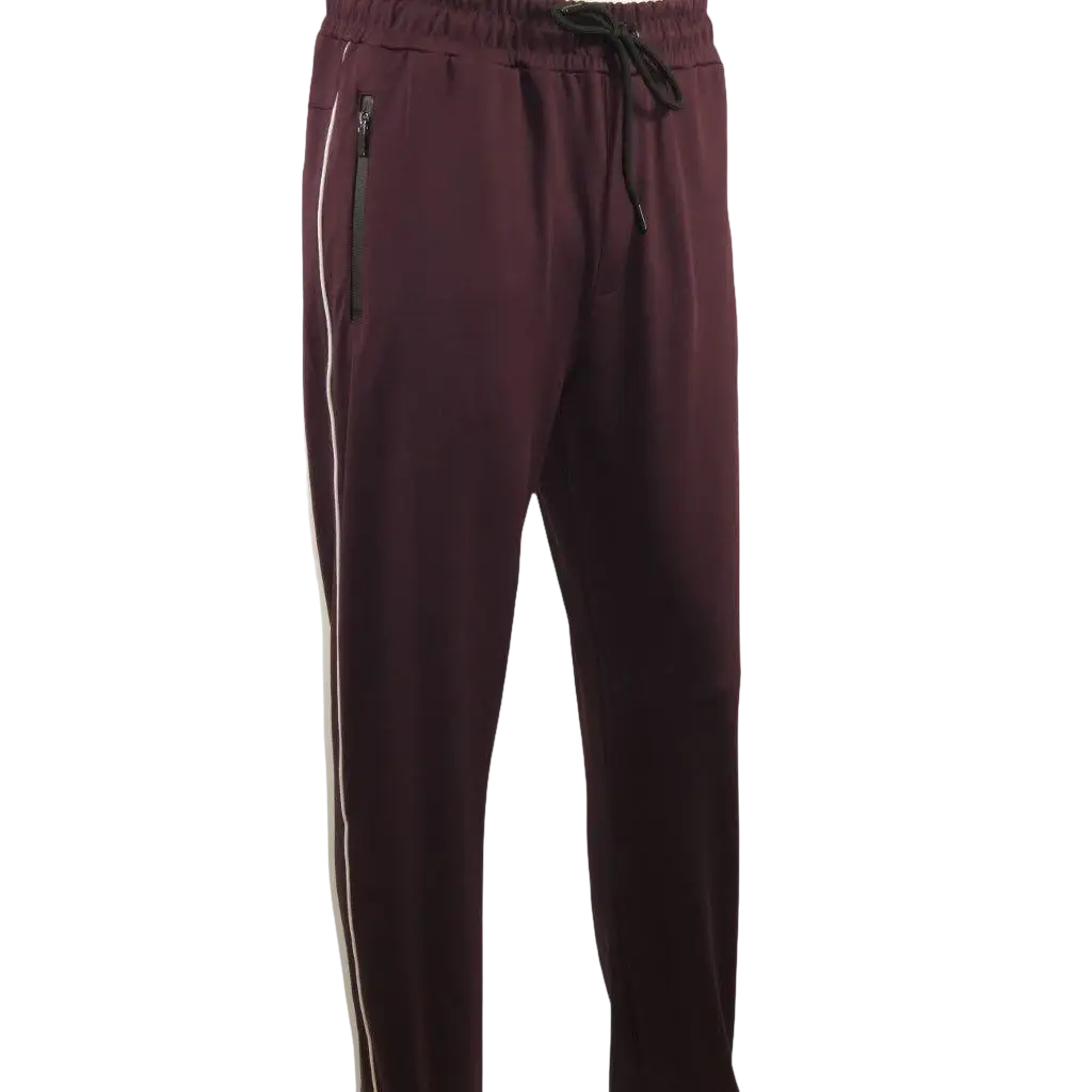 Men's Monte Carlo Turkey Jogging Suit 2pc Jump Set Stretchable 95164 Burgundy - J.Valintin Men's Wear Legend - 95164 - Burg - M