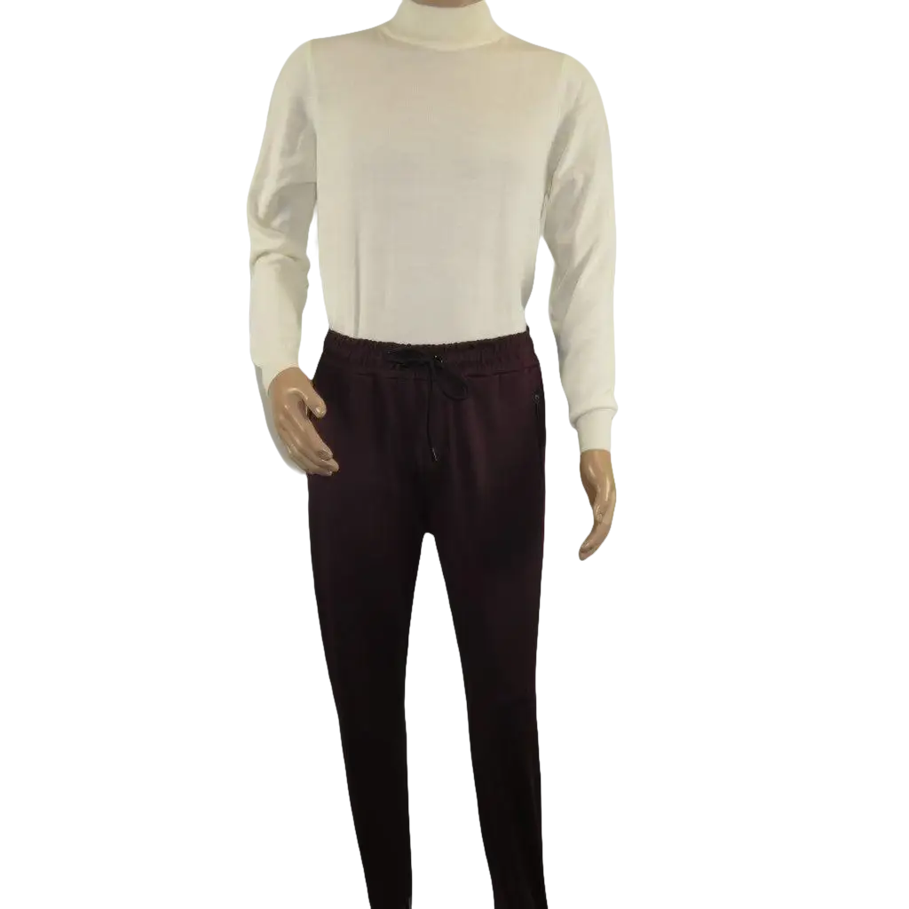 Men's Monte Carlo Turkey Jogging Suit 2pc Jump Set Stretchable 95164 Burgundy - J.Valintin Men's Wear Legend - 95164 - Burg - M