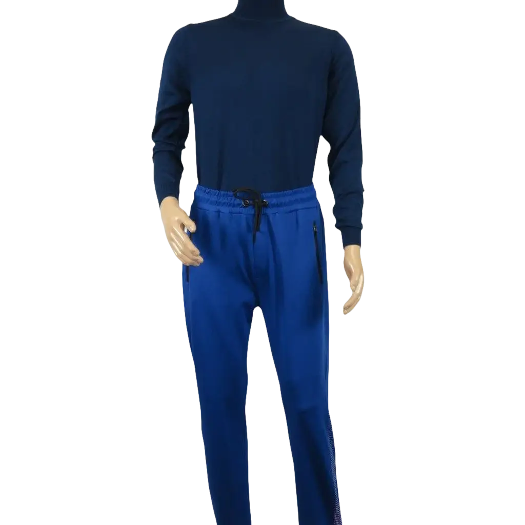 Men's Monte Carlo Turkey Jogging Suit 2pc Jump Set Stretchable 95183 Royal Blue - J.Valintin Men's Wear Legend - 95183 - Royal - M