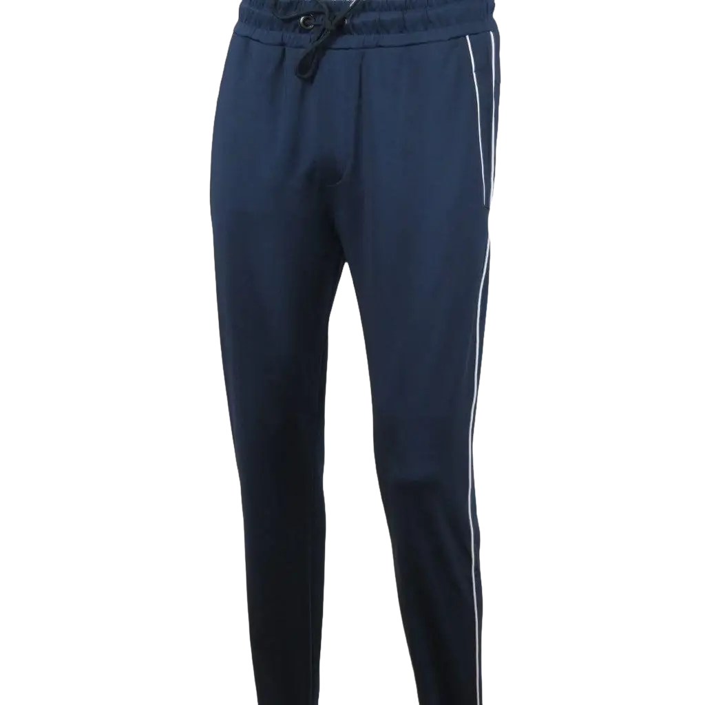Men's Monte Carlo Turkey Jogging Suit 2pc Jump Set Stretchable 95192 Blue White - J.Valintin Men's Wear Legend - 95192 - Blue White - M